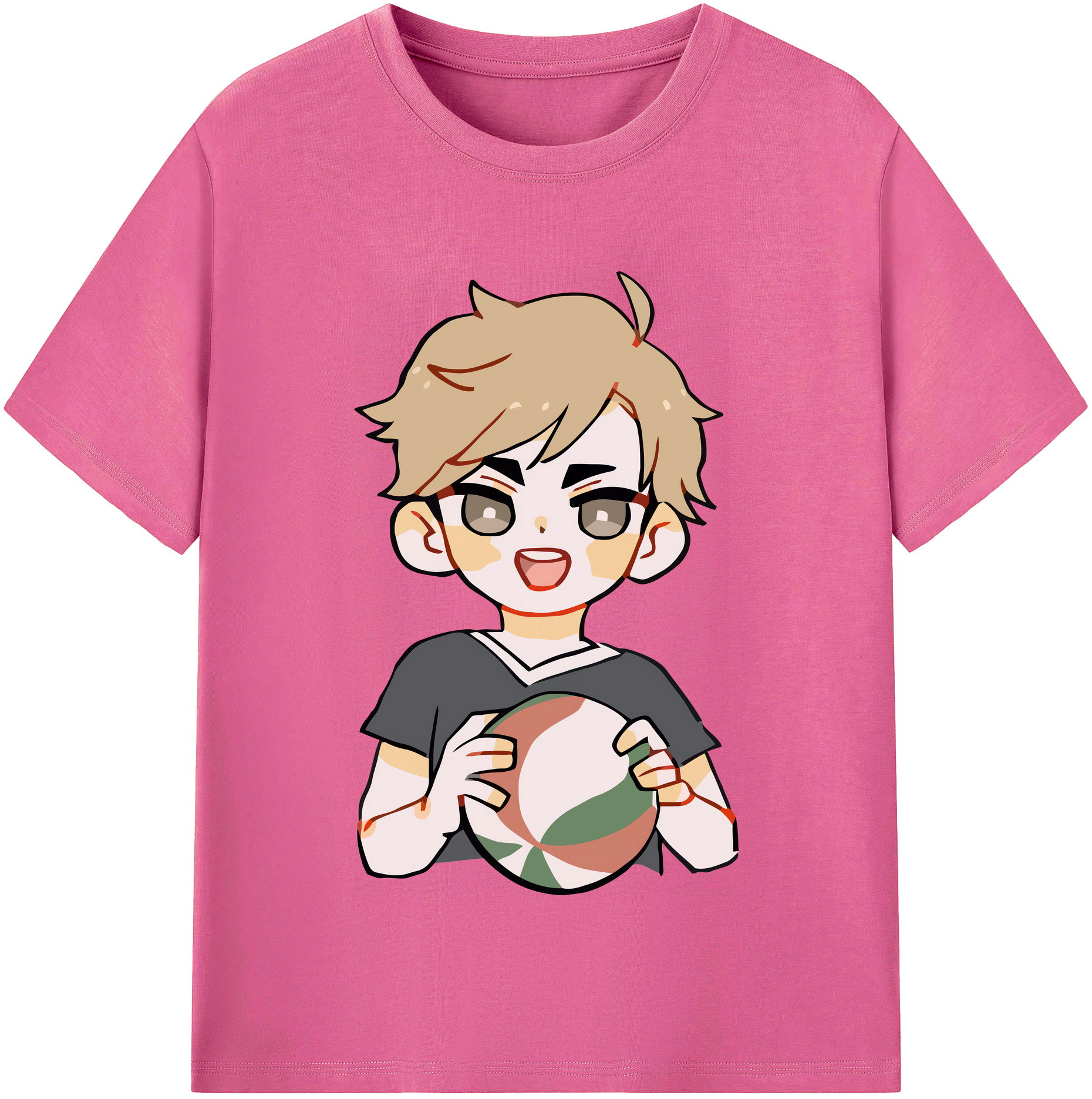 （画像用） ハイキュー!! Haikyu!! レディースカジュアルプリントTシャツ（綿100％）