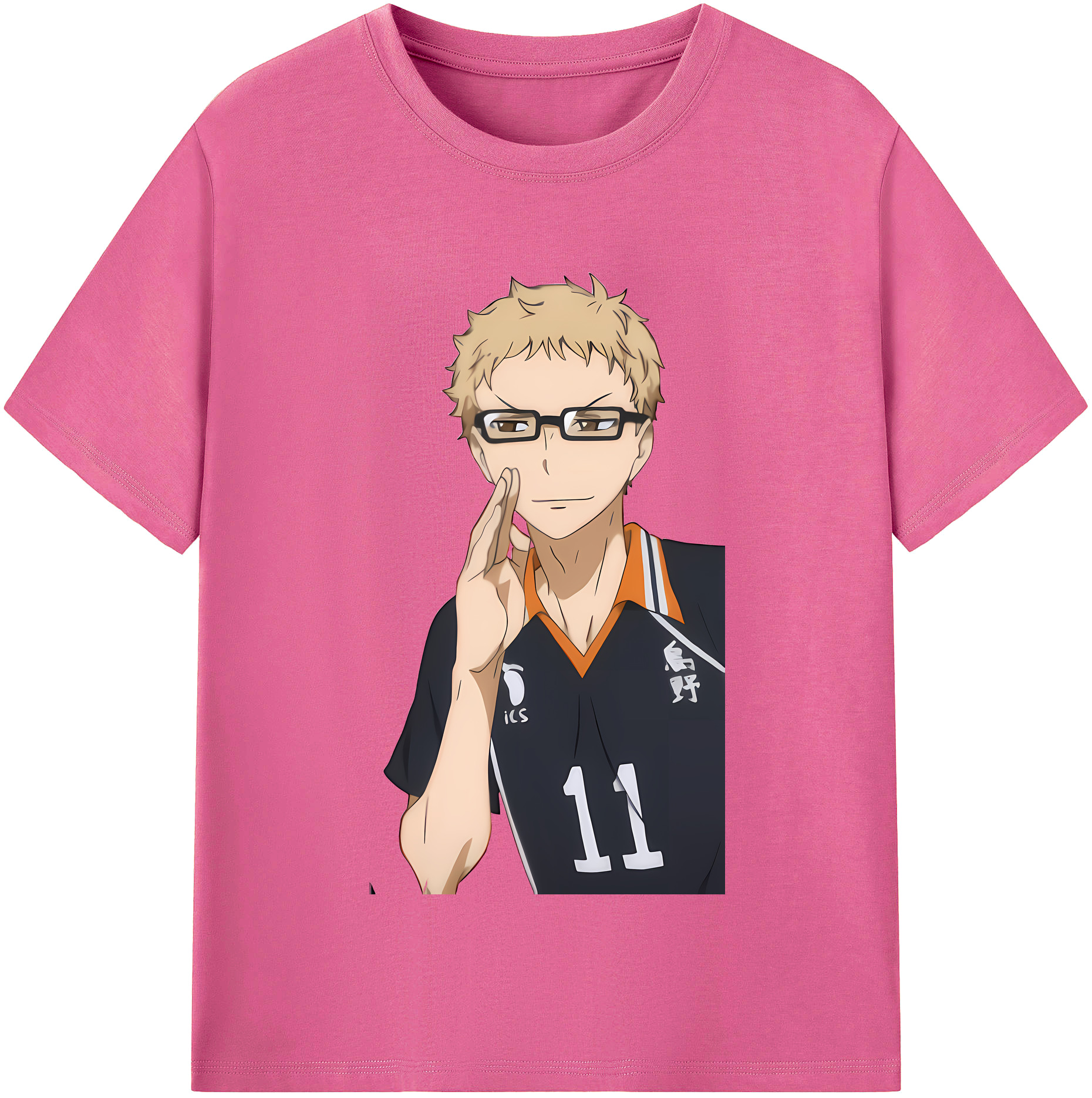 （画像用） ハイキュー!! Haikyu!! レディースカジュアルプリントTシャツ（綿100％）