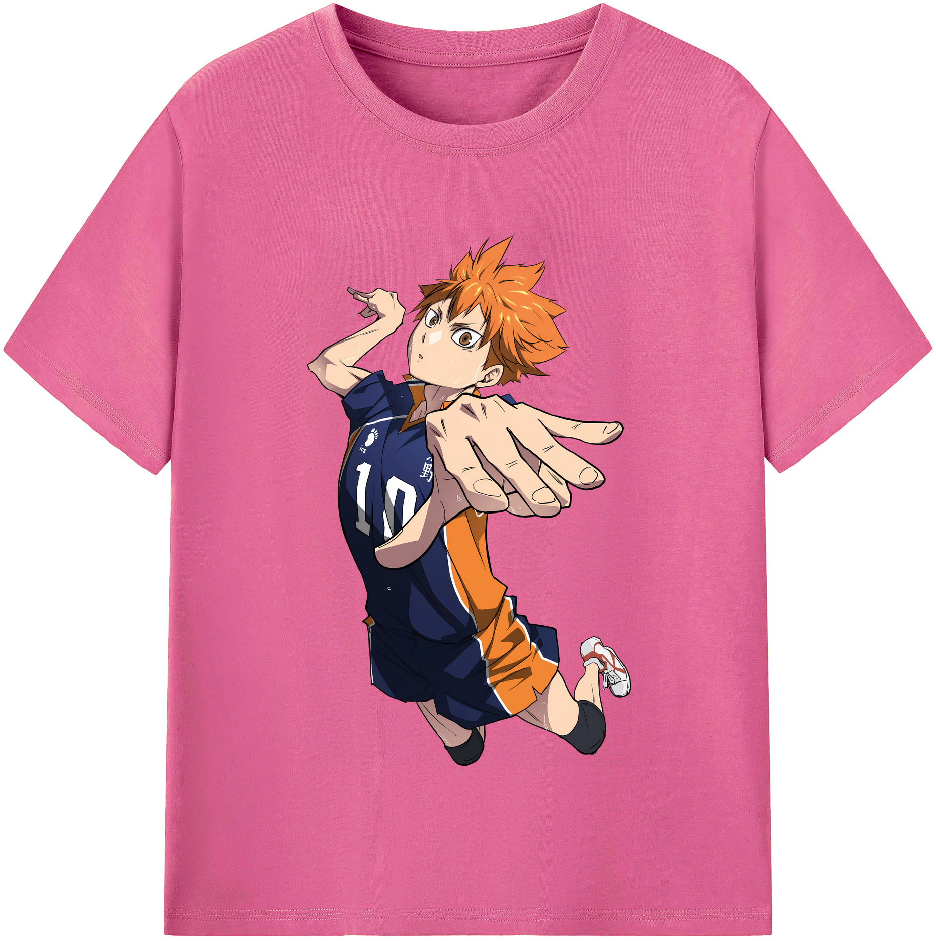 （画像用） ハイキュー!! Haikyu!! レディースカジュアルプリントTシャツ（綿100％）