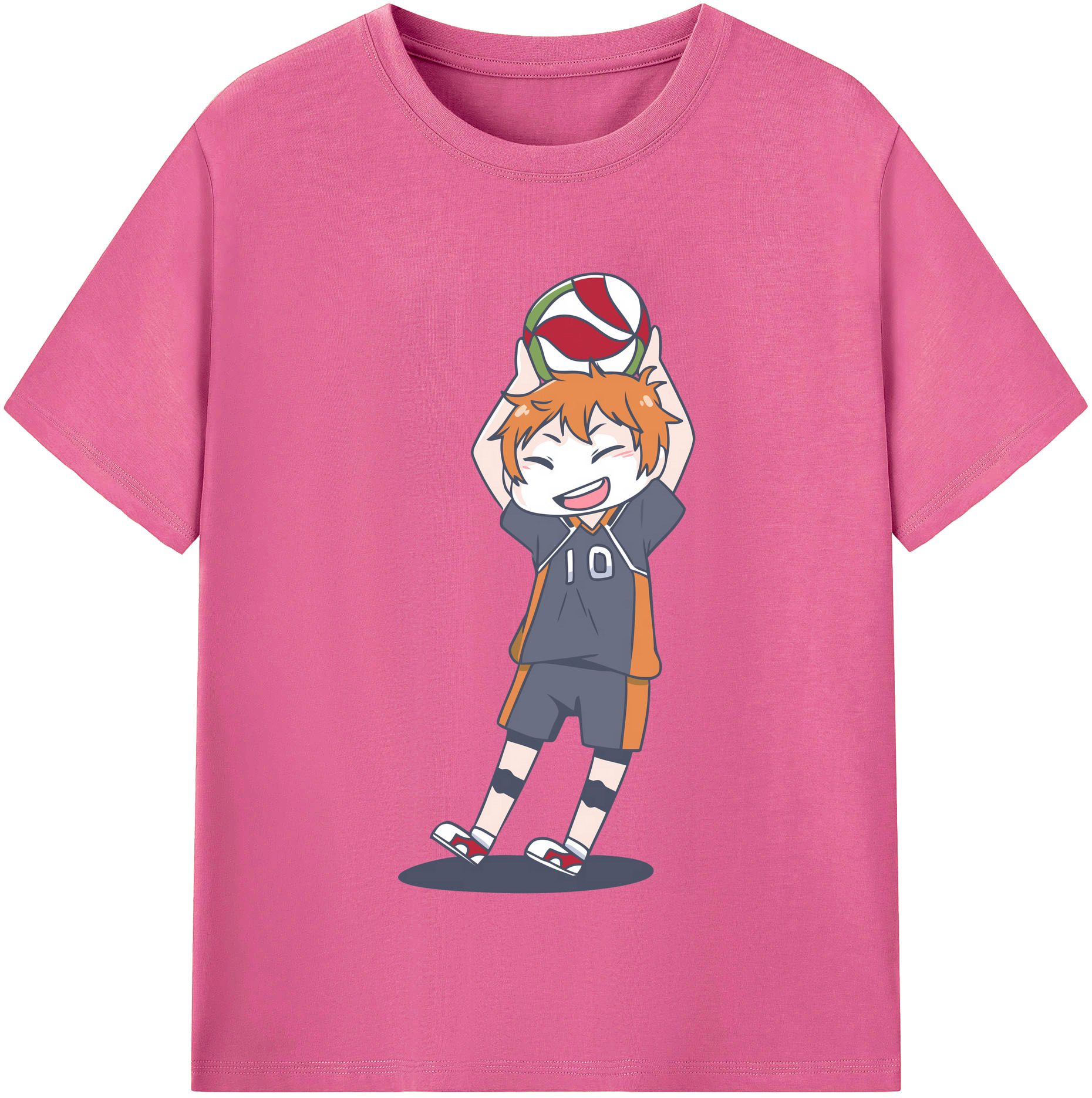 （画像用） ハイキュー!! Haikyu!! レディースカジュアルプリントTシャツ（綿100％）