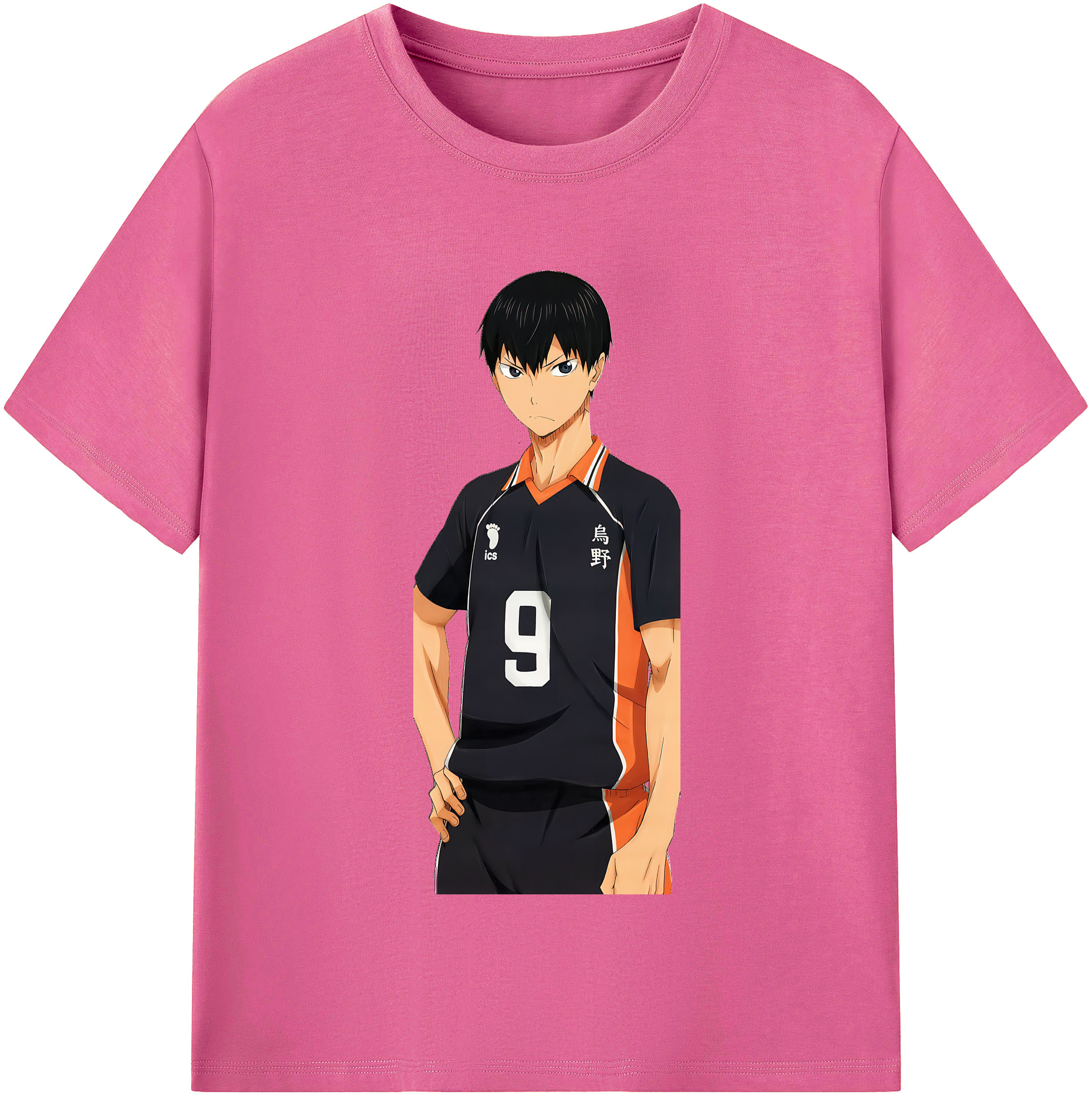 （画像用） ハイキュー!! Haikyu!! レディースカジュアルプリントTシャツ（綿100％）