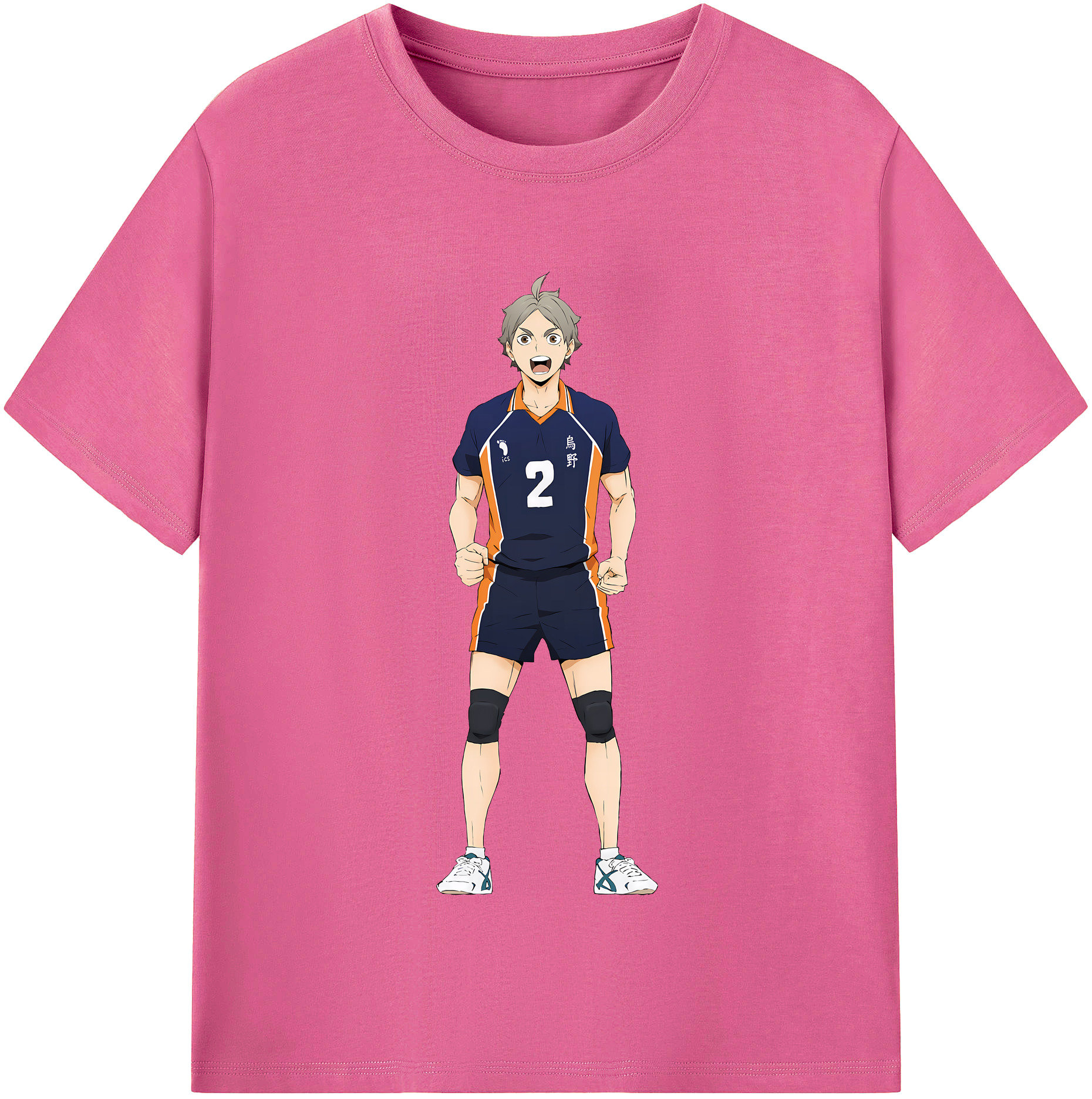 （画像用） ハイキュー!! Haikyu!! レディースカジュアルプリントTシャツ（綿100％）