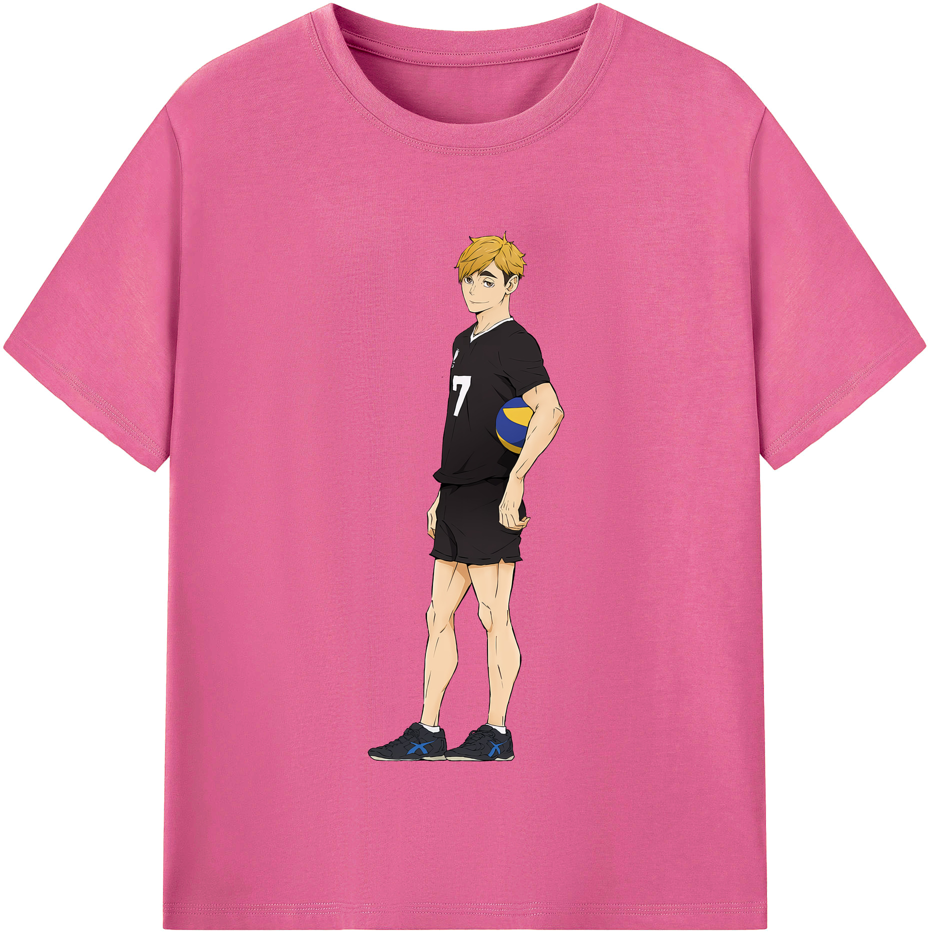 （画像用） ハイキュー!! Haikyu!! レディースカジュアルプリントTシャツ（綿100％）