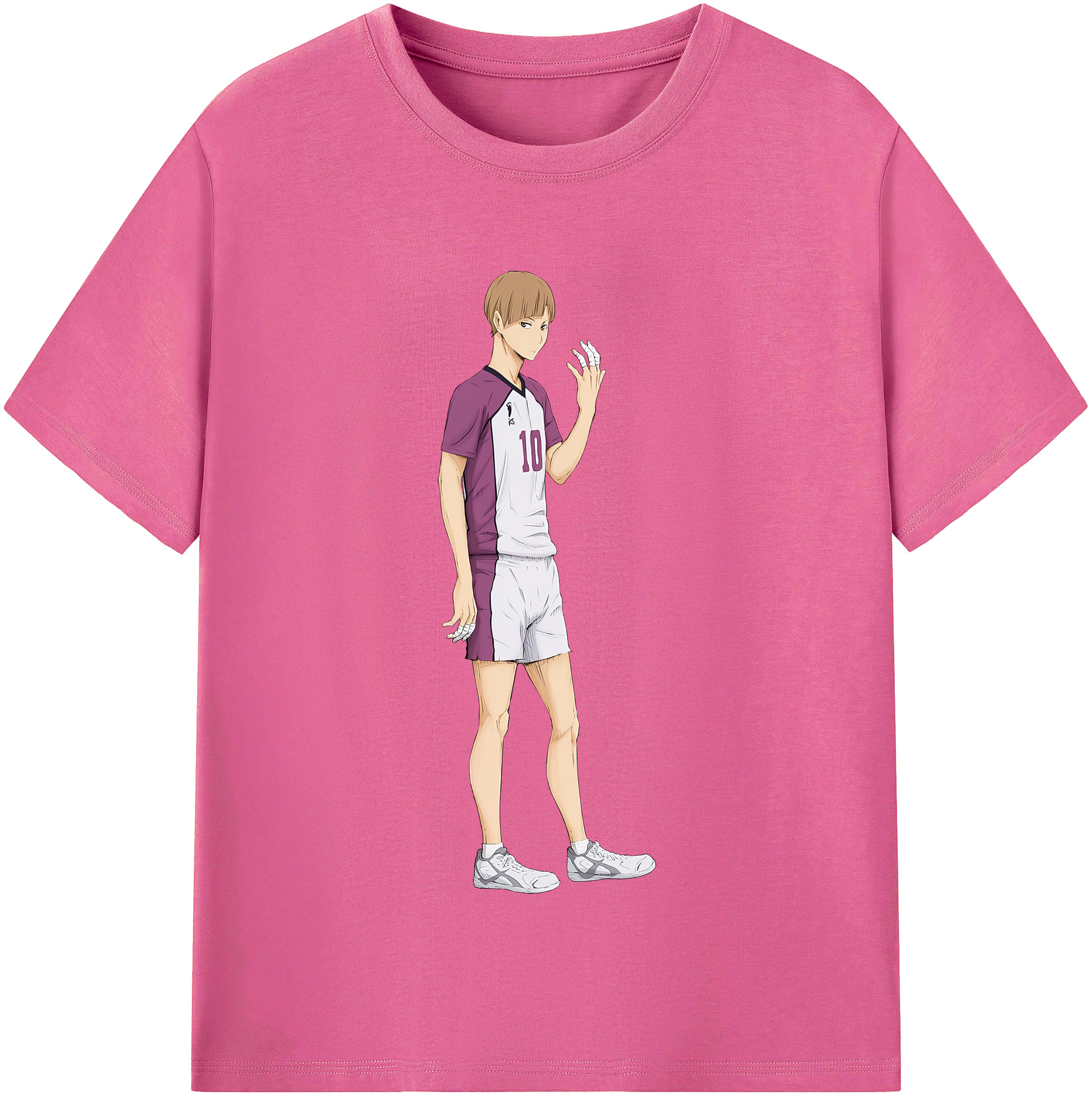 （画像用） ハイキュー!! Haikyu!! レディースカジュアルプリントTシャツ（綿100％）