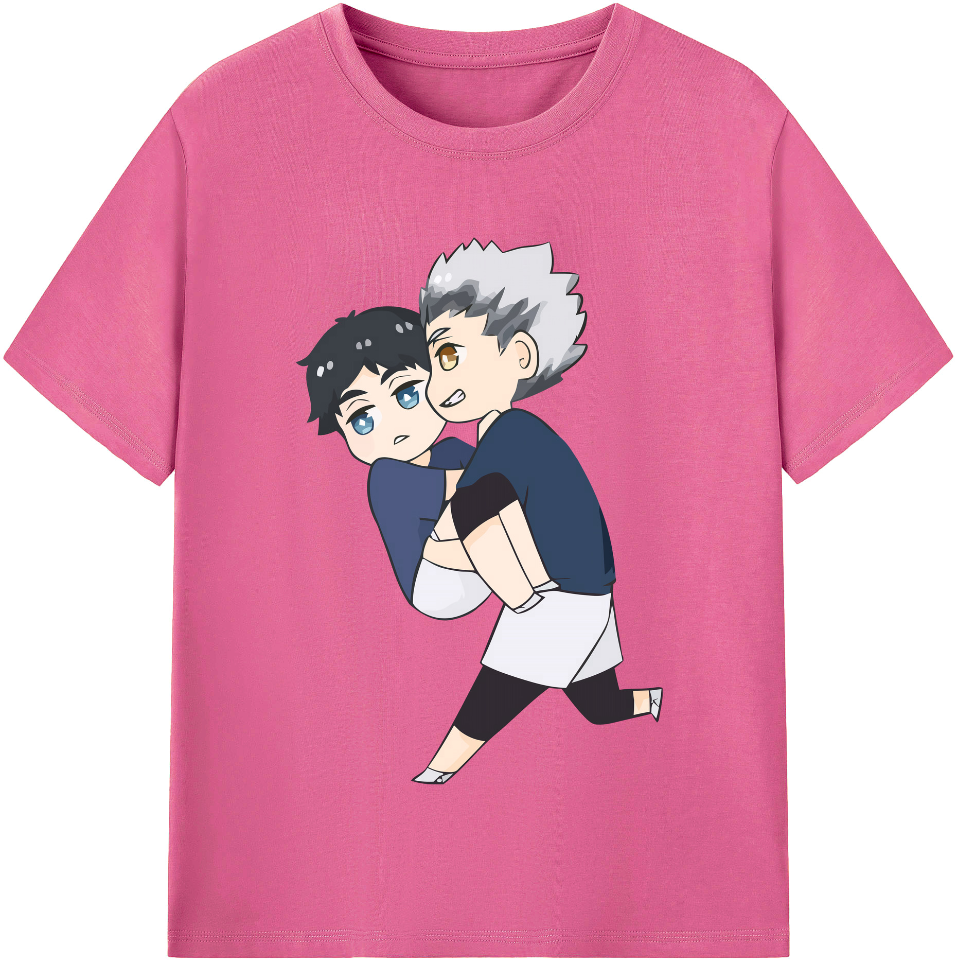 （画像用） ハイキュー!! Haikyu!! レディースカジュアルプリントTシャツ（綿100％）
