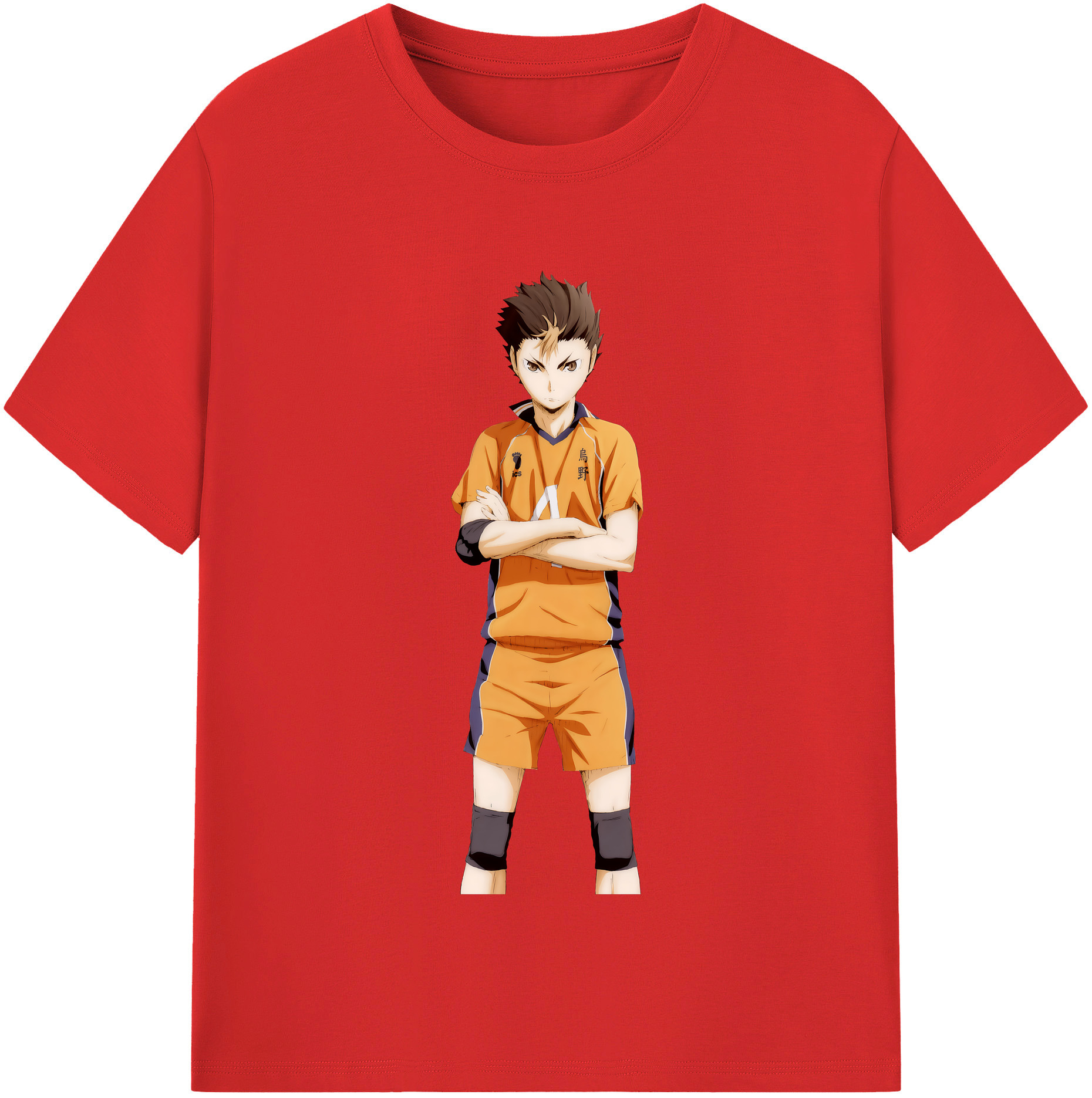 （画像用） ハイキュー!! Haikyu!! レディースカジュアルプリントTシャツ（綿100％）