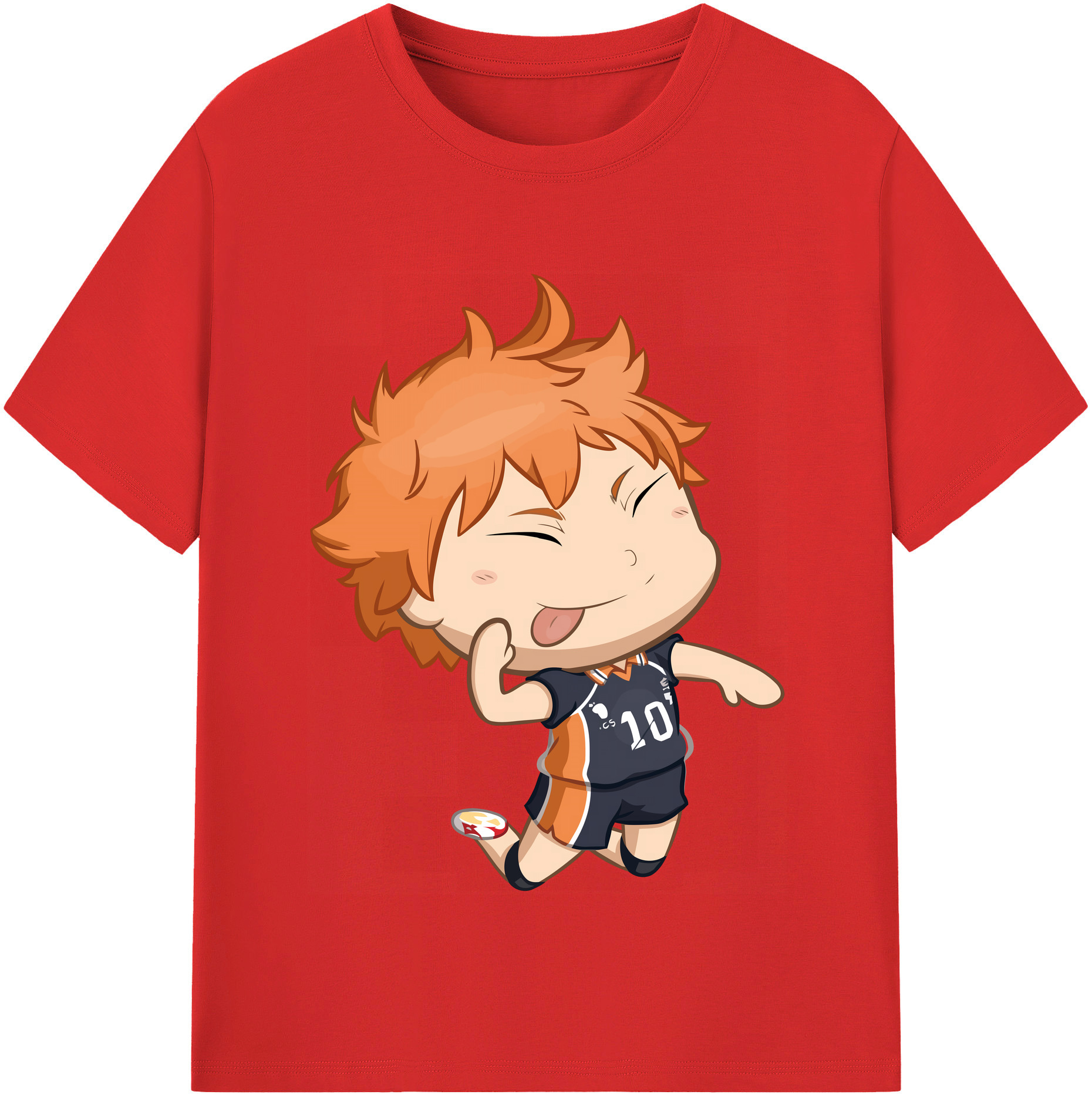 （画像用） ハイキュー!! Haikyu!! レディースカジュアルプリントTシャツ（綿100％）
