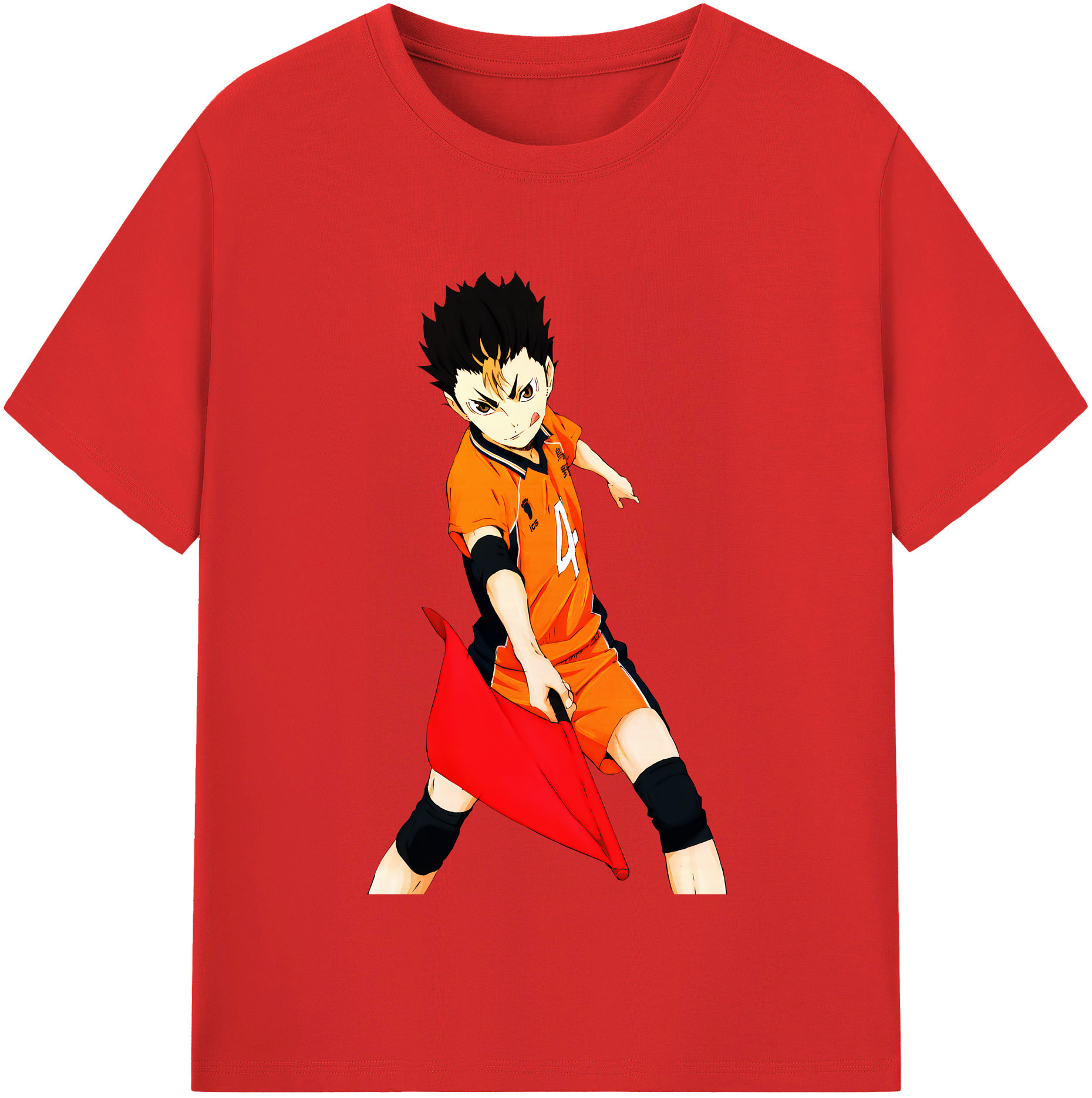 （画像用） ハイキュー!! Haikyu!! レディースカジュアルプリントTシャツ（綿100％）