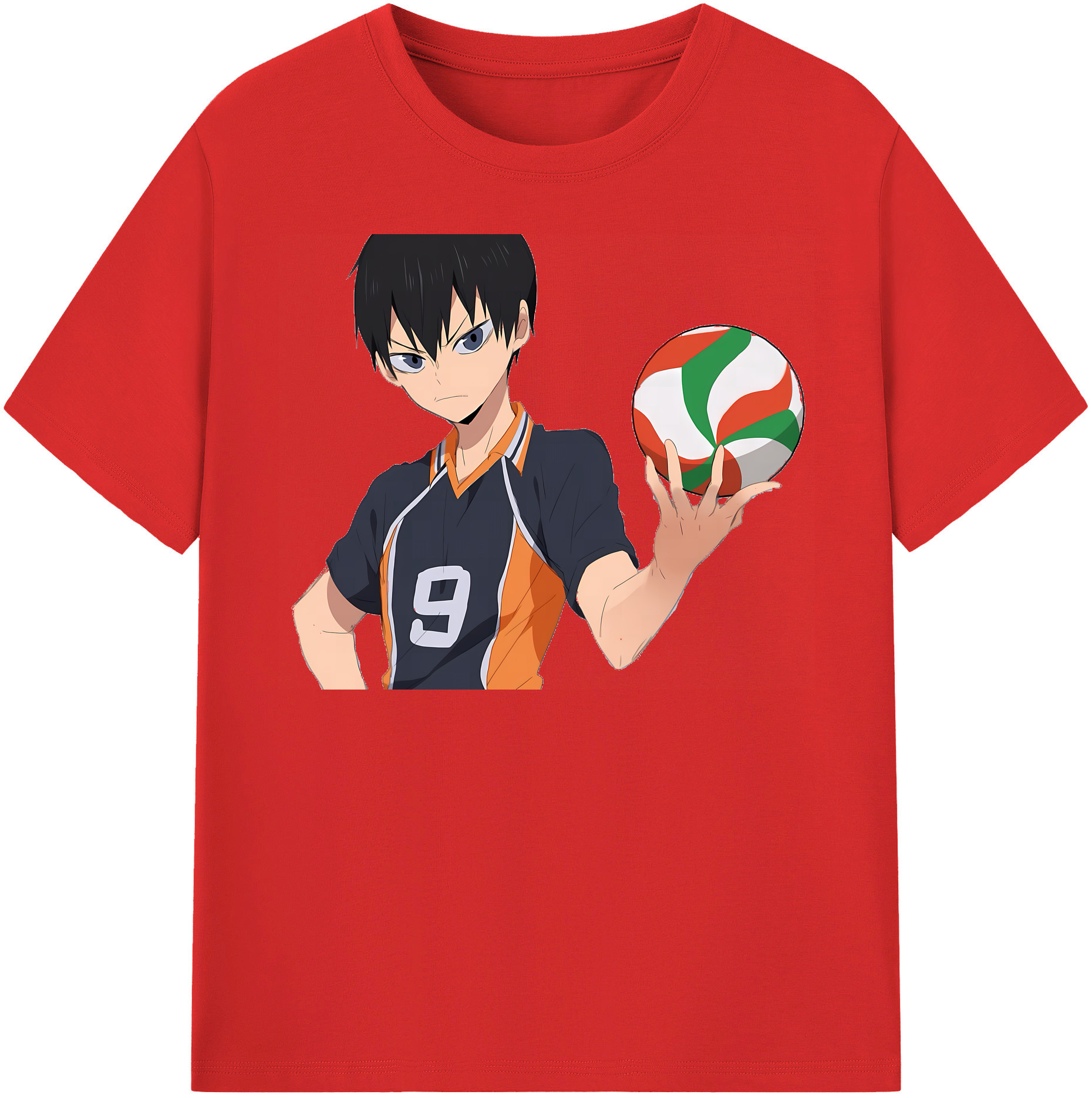 （画像用） ハイキュー!! Haikyu!! レディースカジュアルプリントTシャツ（綿100％）