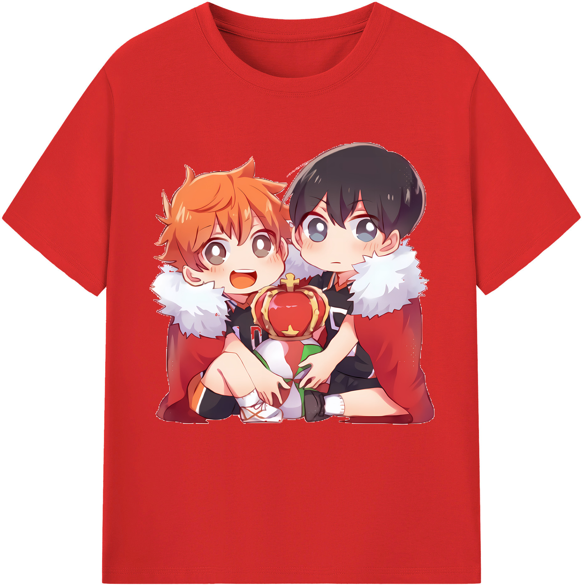 （画像用） ハイキュー!! Haikyu!! レディースカジュアルプリントTシャツ（綿100％）