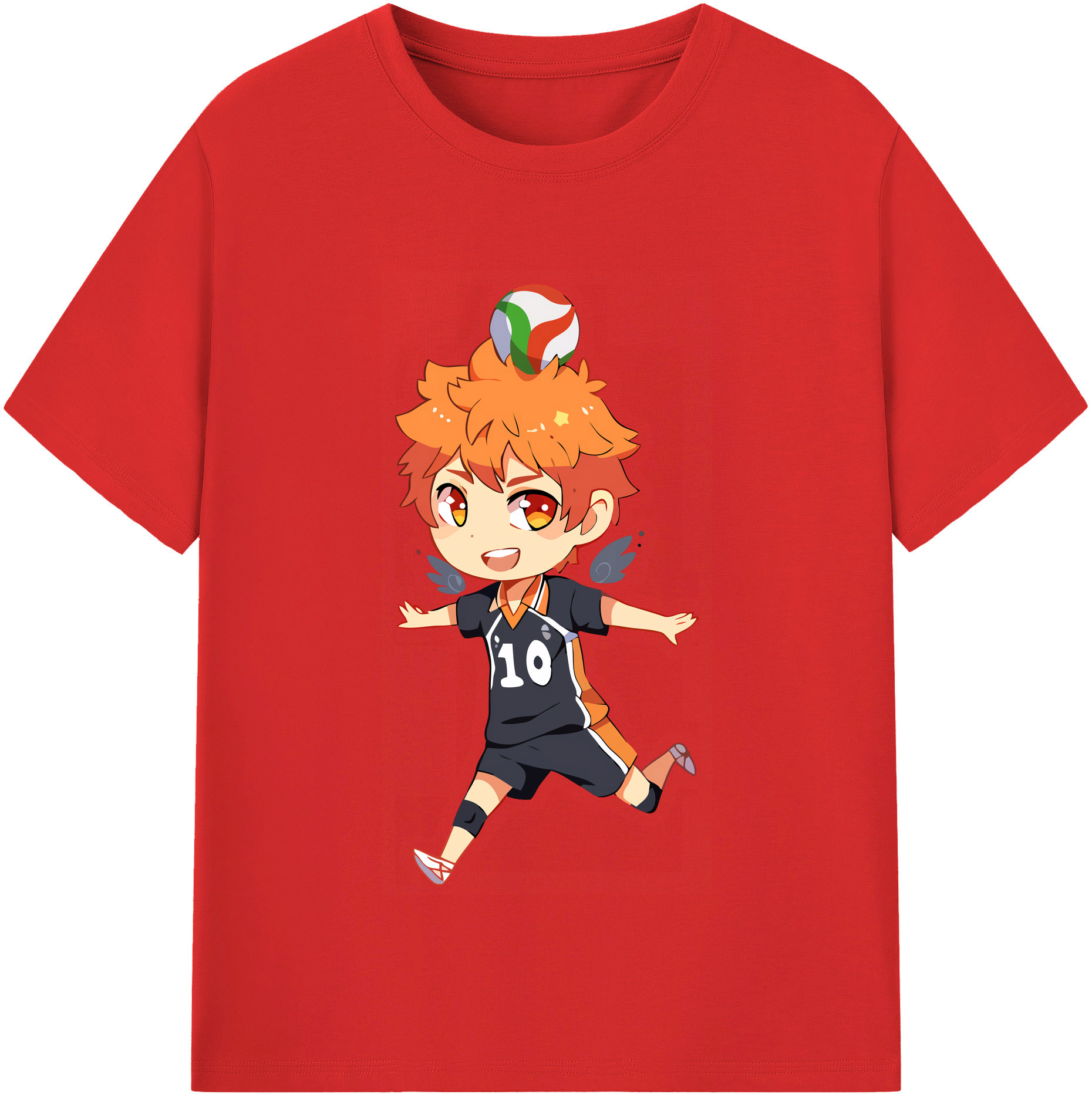 （画像用） ハイキュー!! Haikyu!! レディースカジュアルプリントTシャツ（綿100％）