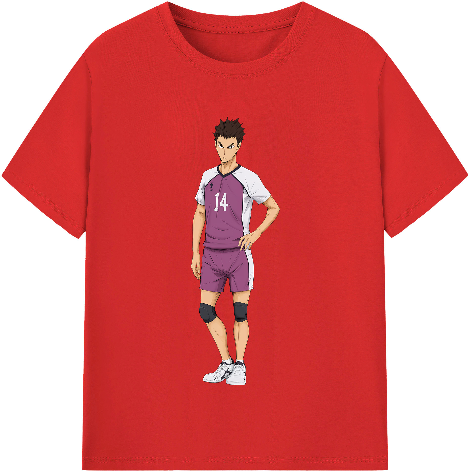 （画像用） ハイキュー!! Haikyu!! レディースカジュアルプリントTシャツ（綿100％）