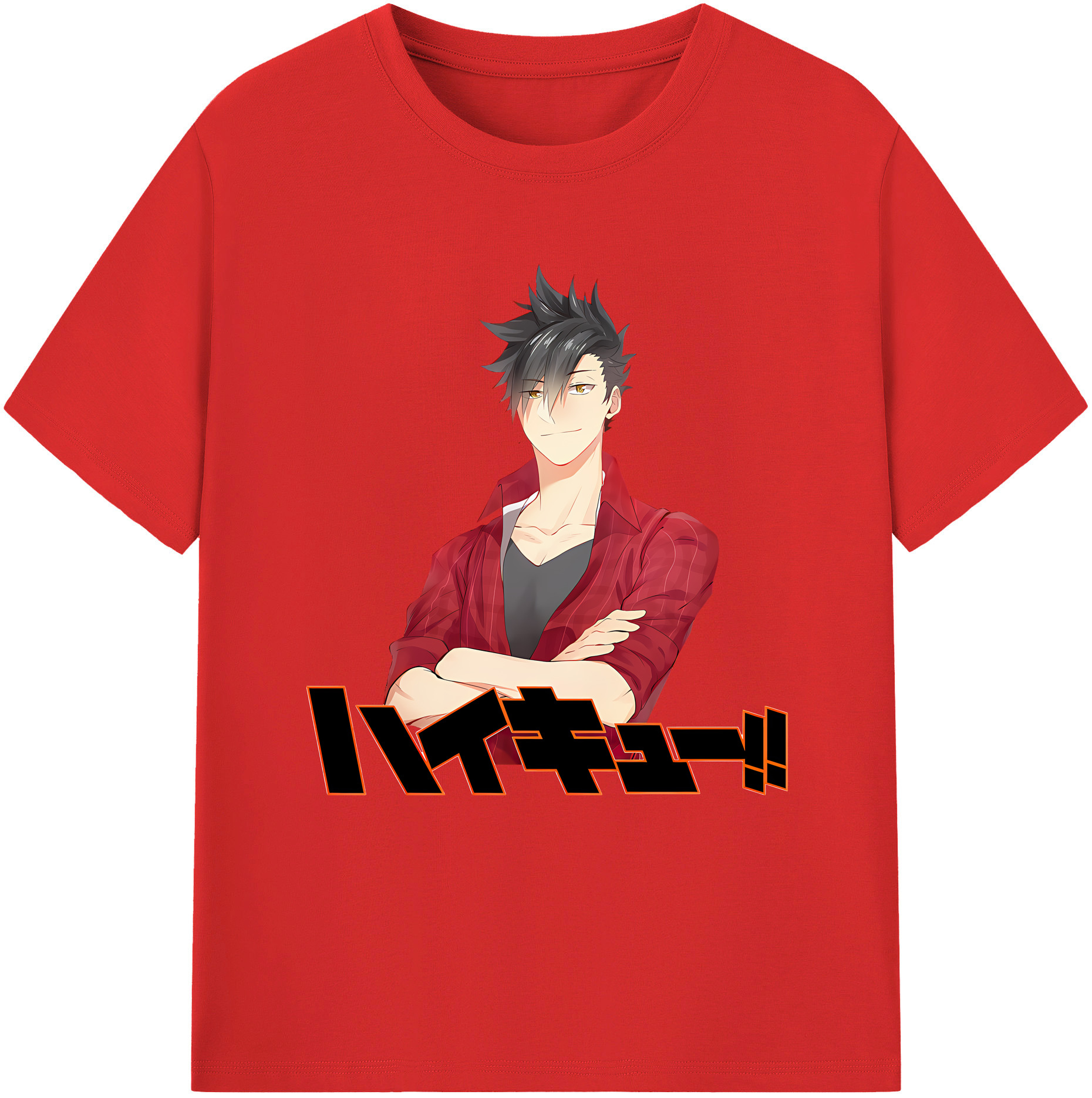 （画像用） ハイキュー!! Haikyu!! レディースカジュアルプリントTシャツ（綿100％）