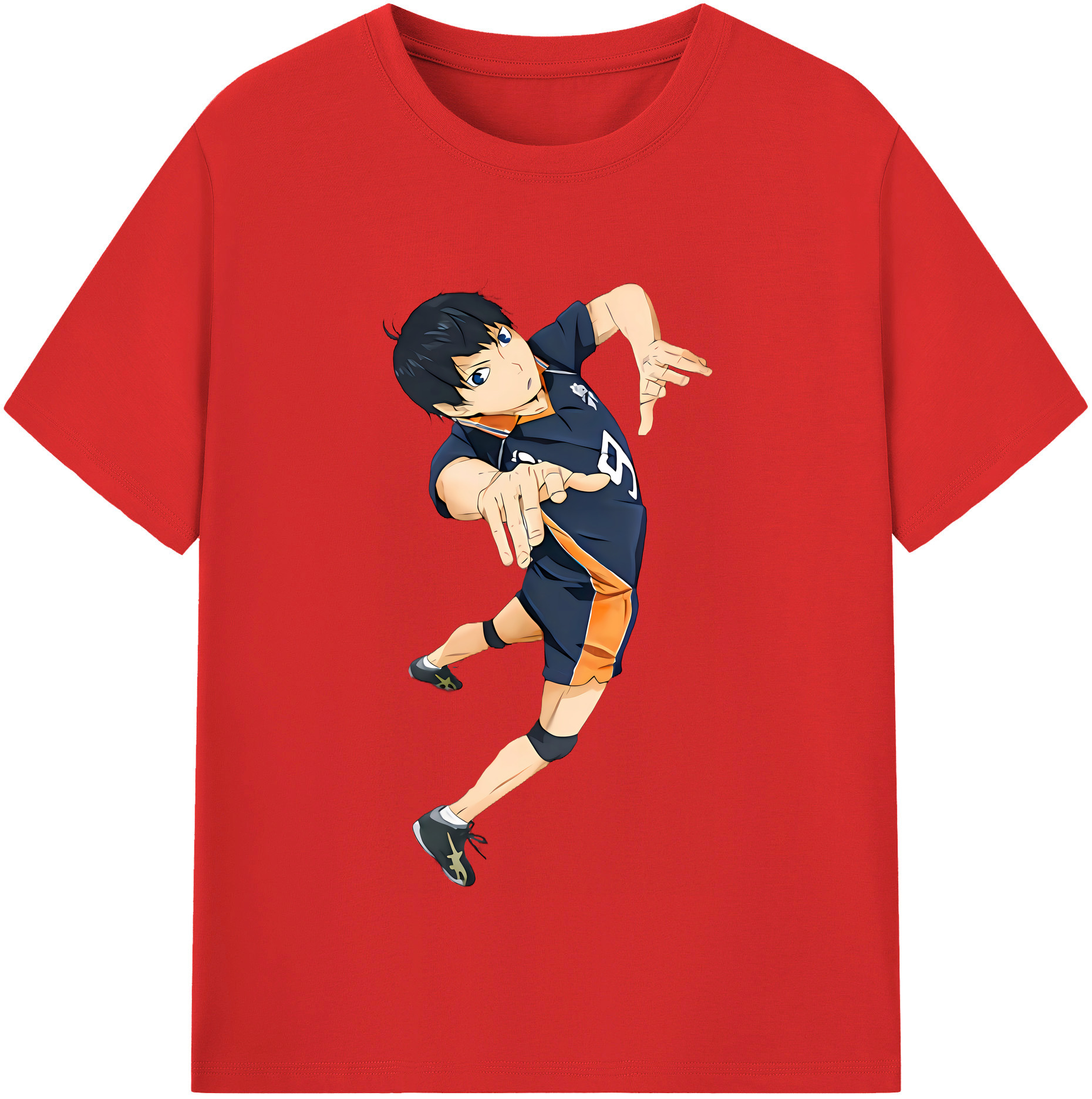 （画像用） ハイキュー!! Haikyu!! レディースカジュアルプリントTシャツ（綿100％）