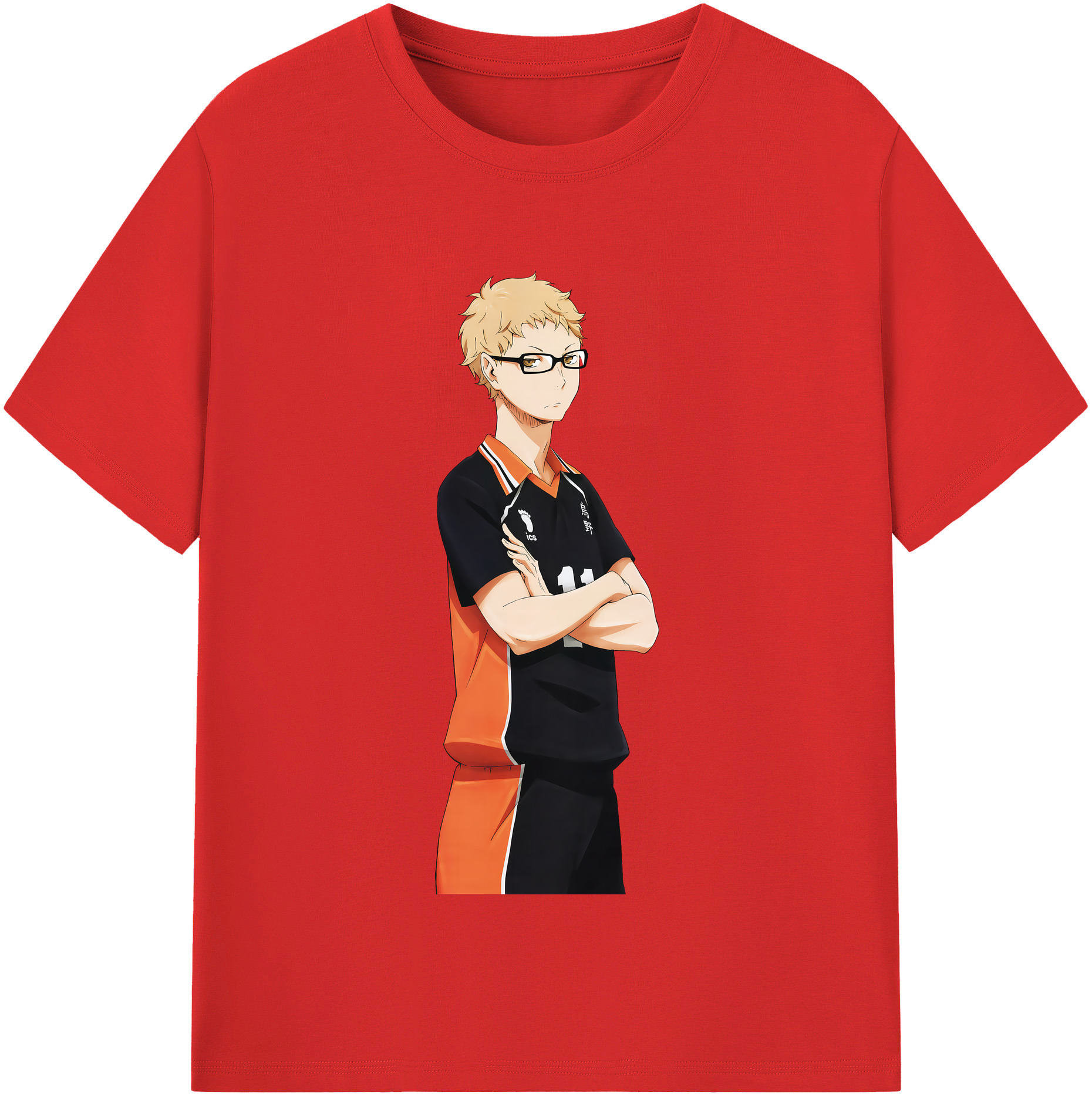 （画像用） ハイキュー!! Haikyu!! レディースカジュアルプリントTシャツ（綿100％）