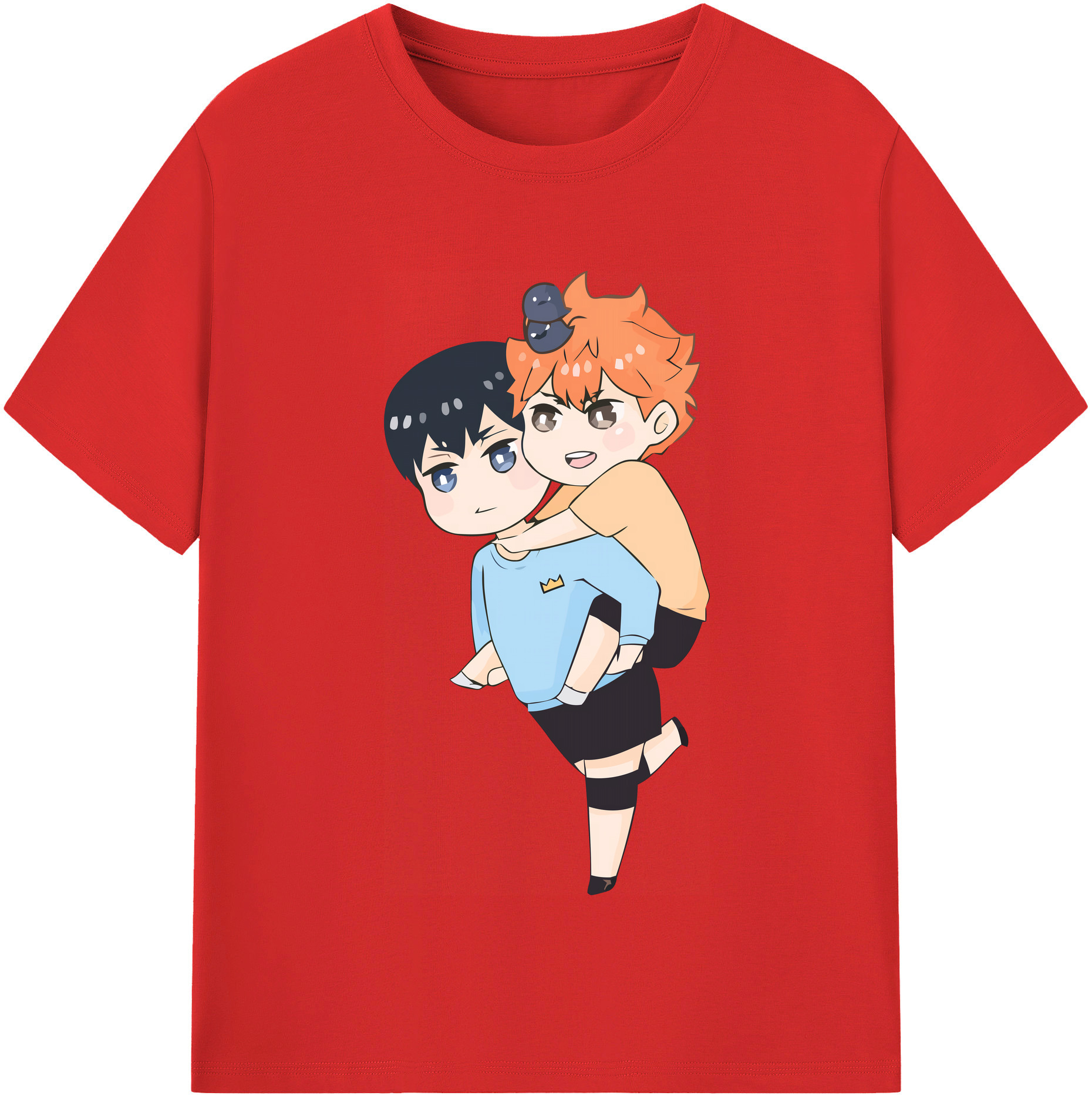 （画像用） ハイキュー!! Haikyu!! レディースカジュアルプリントTシャツ（綿100％）