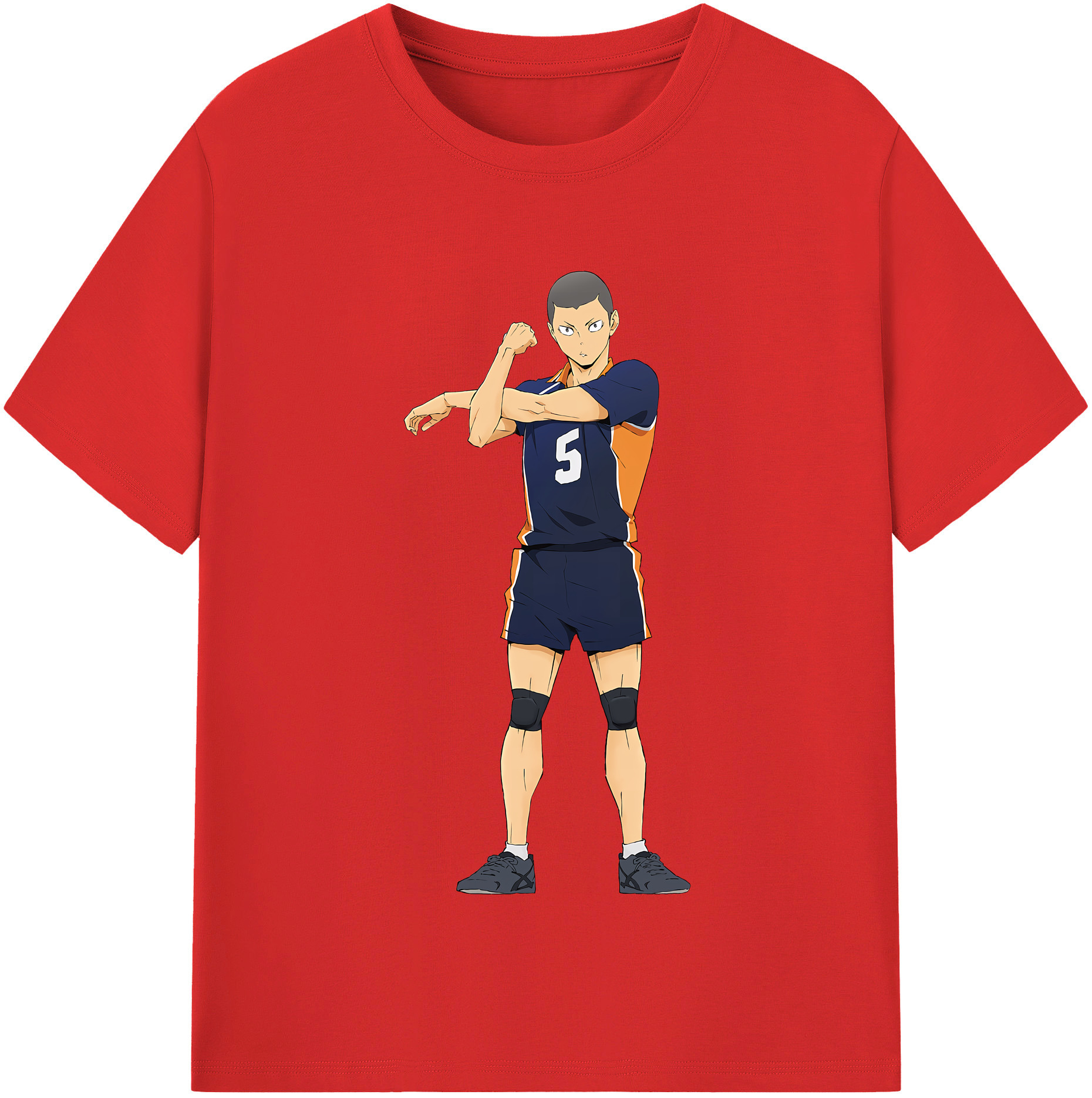 （画像用） ハイキュー!! Haikyu!! レディースカジュアルプリントTシャツ（綿100％）