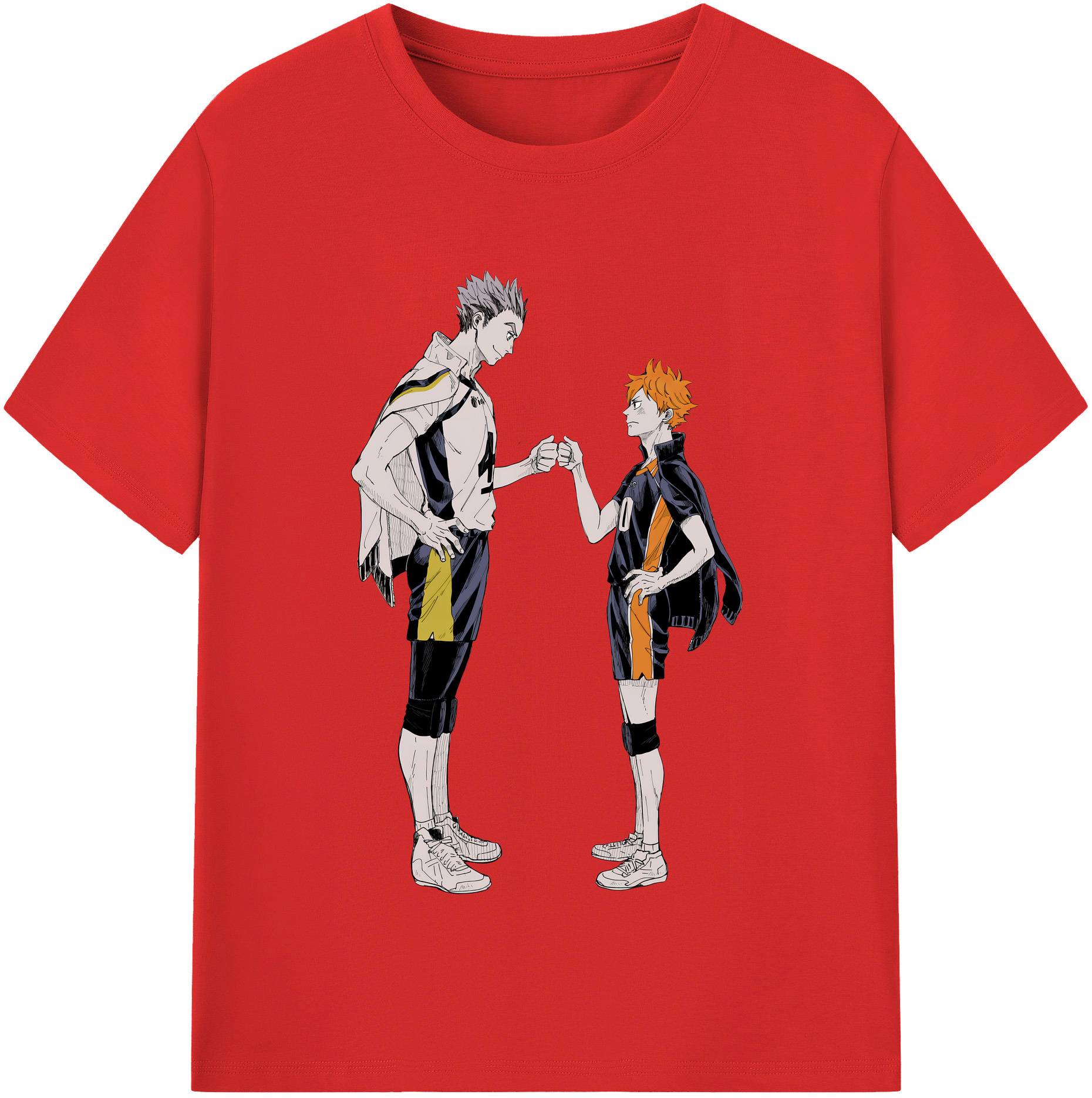 （画像用） ハイキュー!! Haikyu!! レディースカジュアルプリントTシャツ（綿100％）