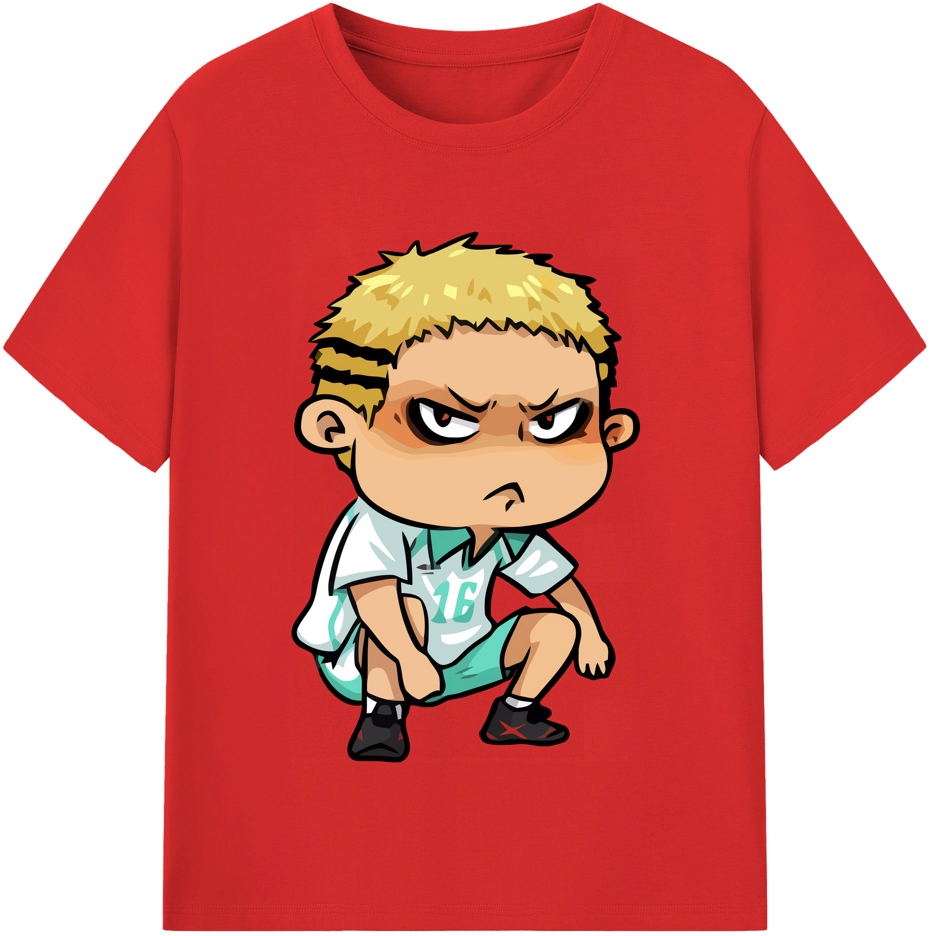 （画像用） ハイキュー!! Haikyu!! レディースカジュアルプリントTシャツ（綿100％）