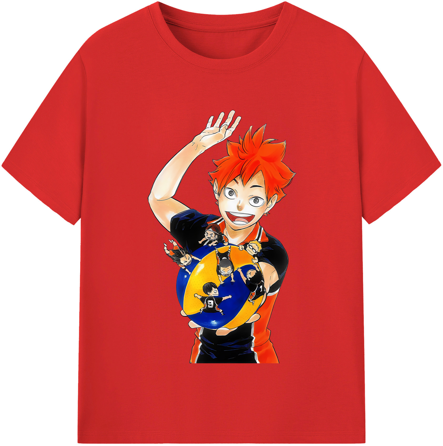 （画像用） ハイキュー!! Haikyu!! レディースカジュアルプリントTシャツ（綿100％）