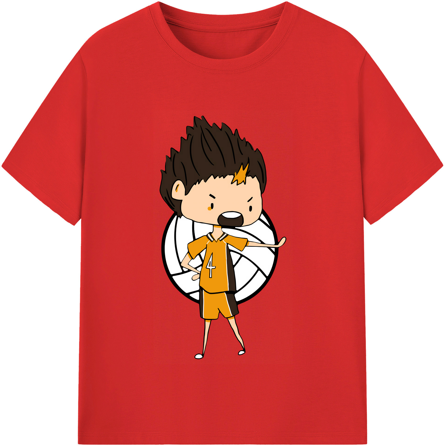 （画像用） ハイキュー!! Haikyu!! レディースカジュアルプリントTシャツ（綿100％）