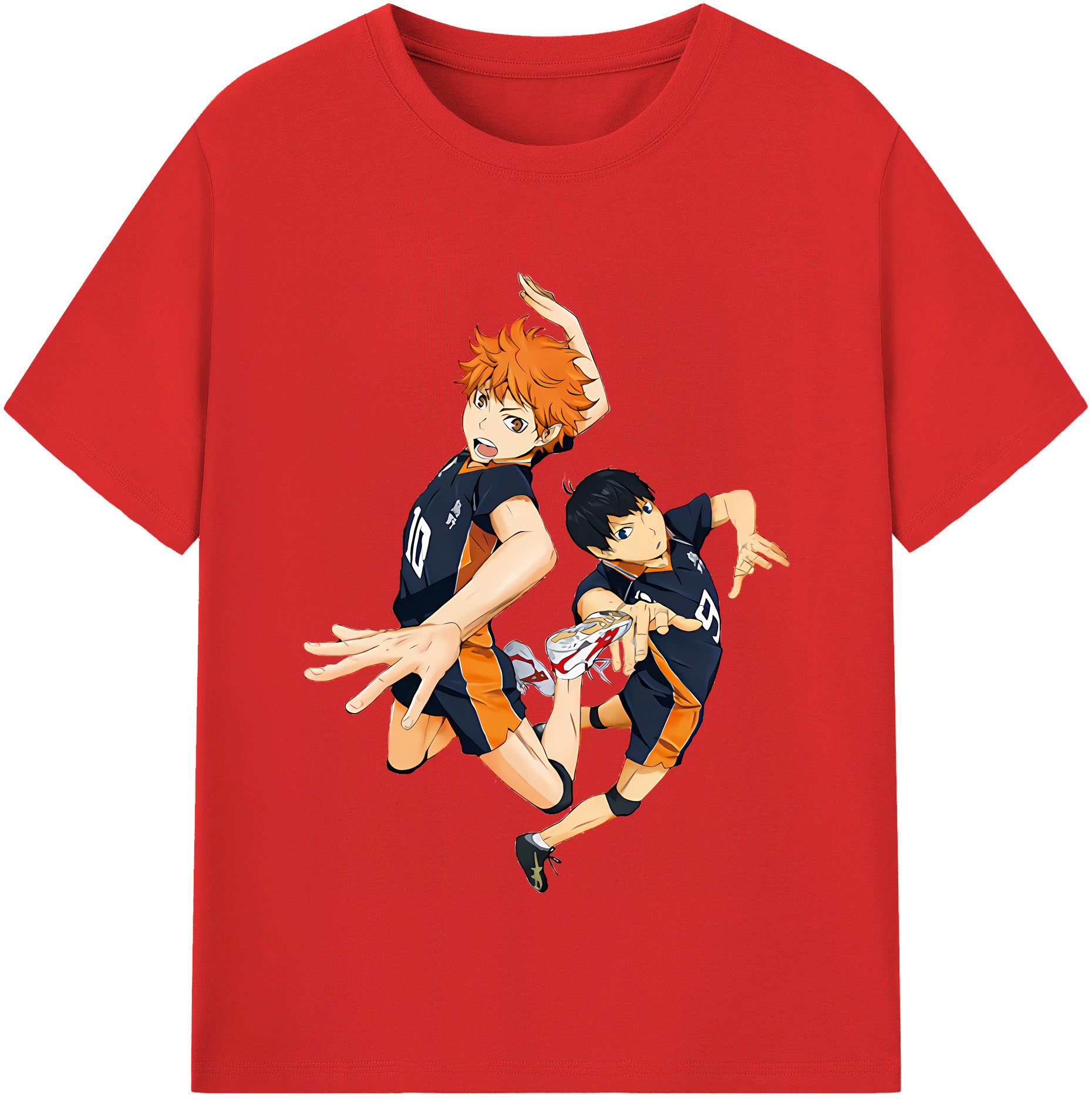 （画像用） ハイキュー!! Haikyu!! レディースカジュアルプリントTシャツ（綿100％）