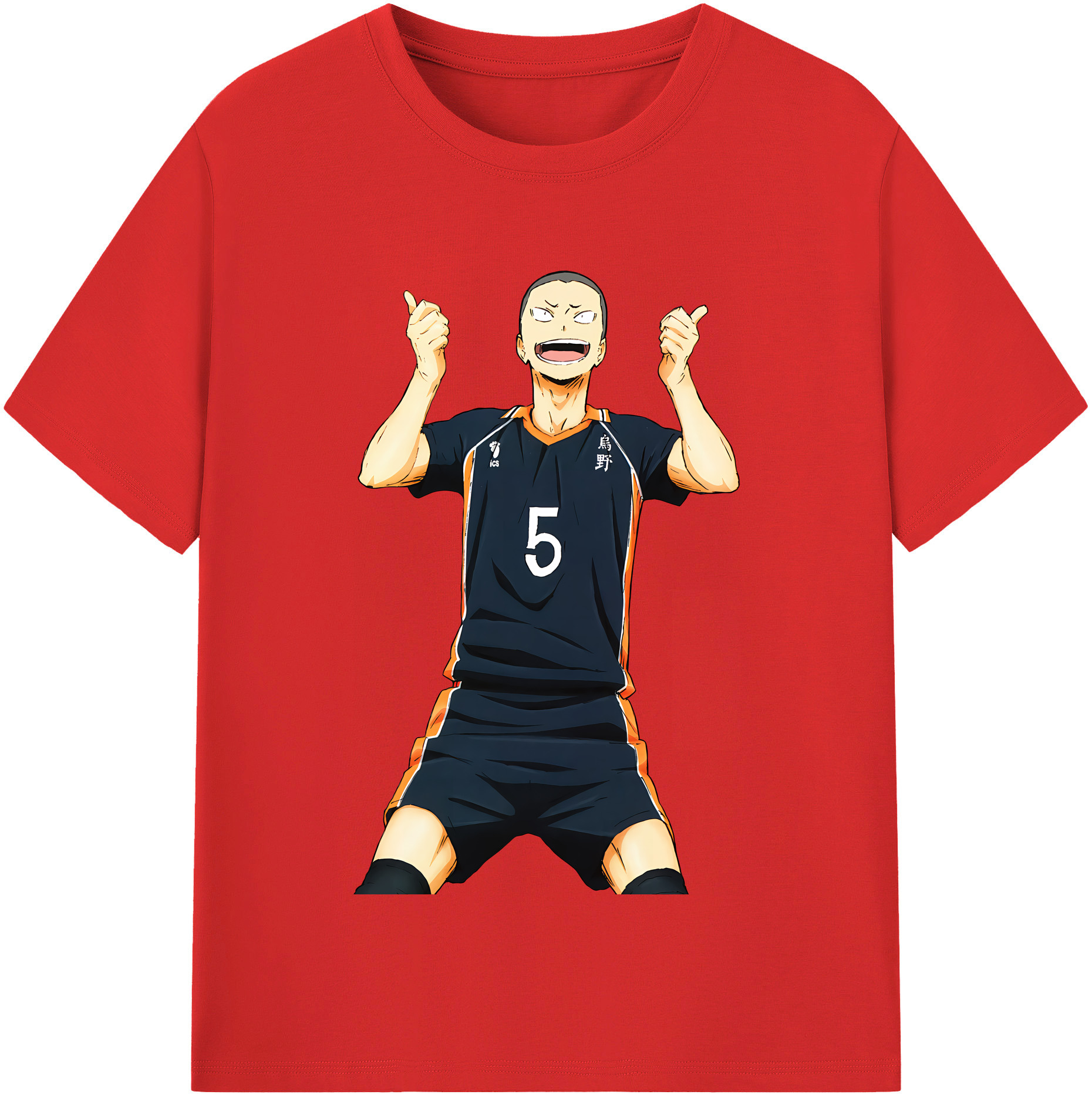 （画像用） ハイキュー!! Haikyu!! レディースカジュアルプリントTシャツ（綿100％）