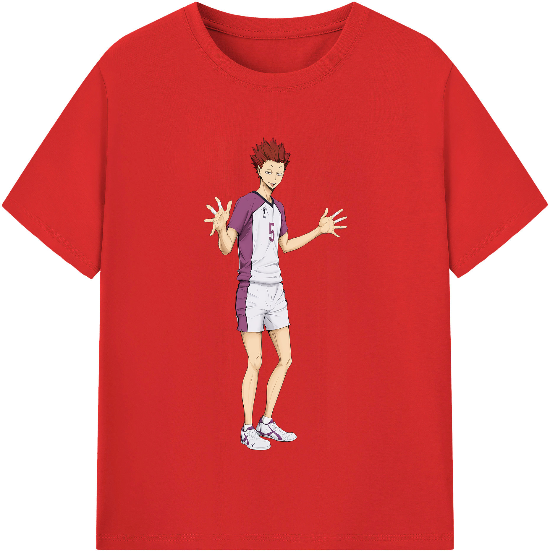 （画像用） ハイキュー!! Haikyu!! レディースカジュアルプリントTシャツ（綿100％）