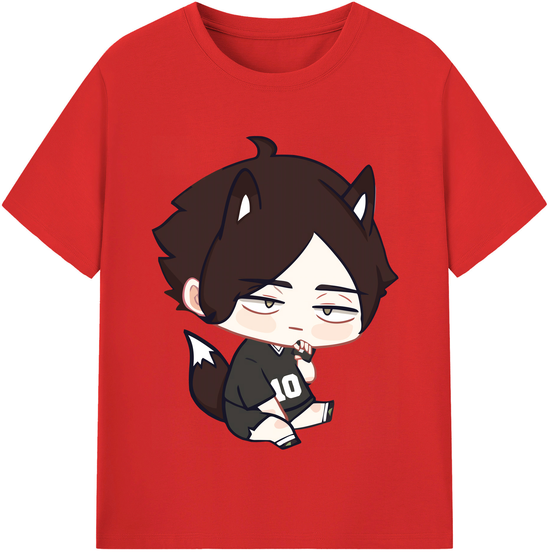 （画像用） ハイキュー!! Haikyu!! レディースカジュアルプリントTシャツ（綿100％）