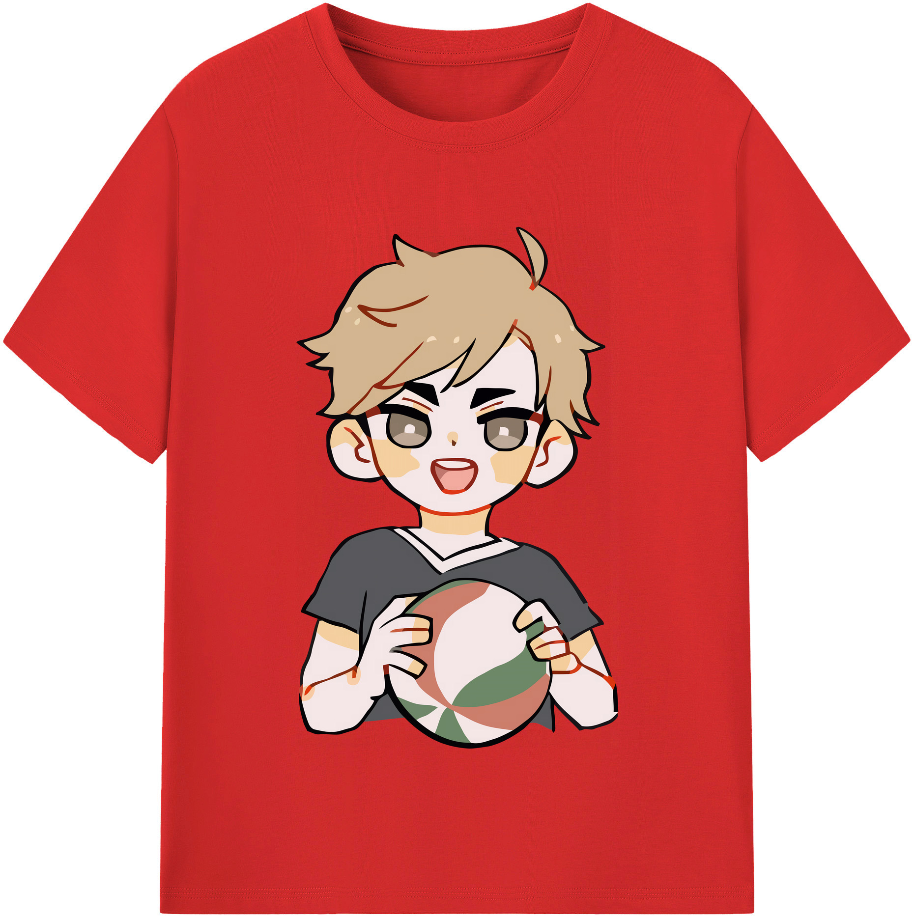 （画像用） ハイキュー!! Haikyu!! レディースカジュアルプリントTシャツ（綿100％）