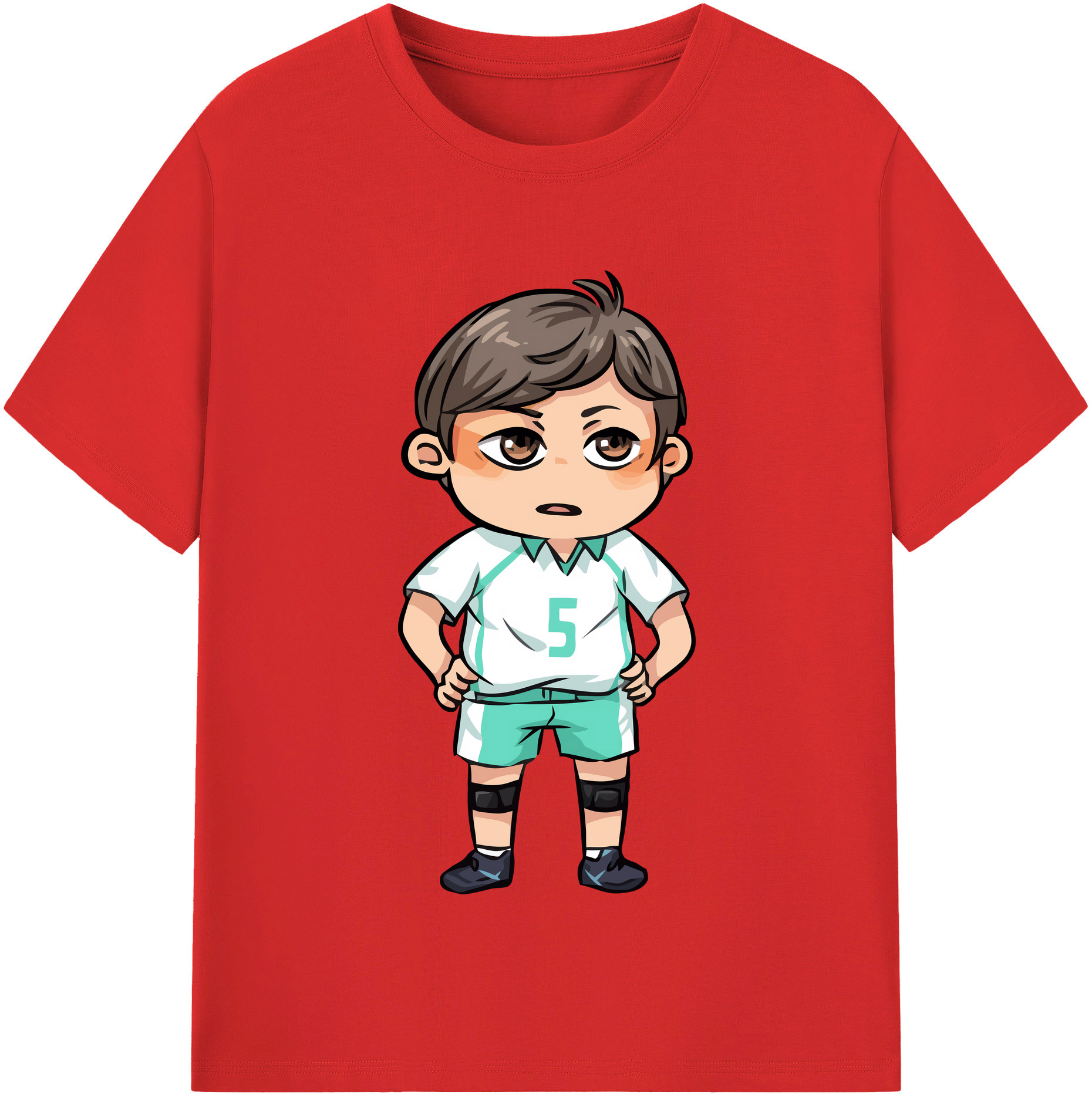 （画像用） ハイキュー!! Haikyu!! レディースカジュアルプリントTシャツ（綿100％）