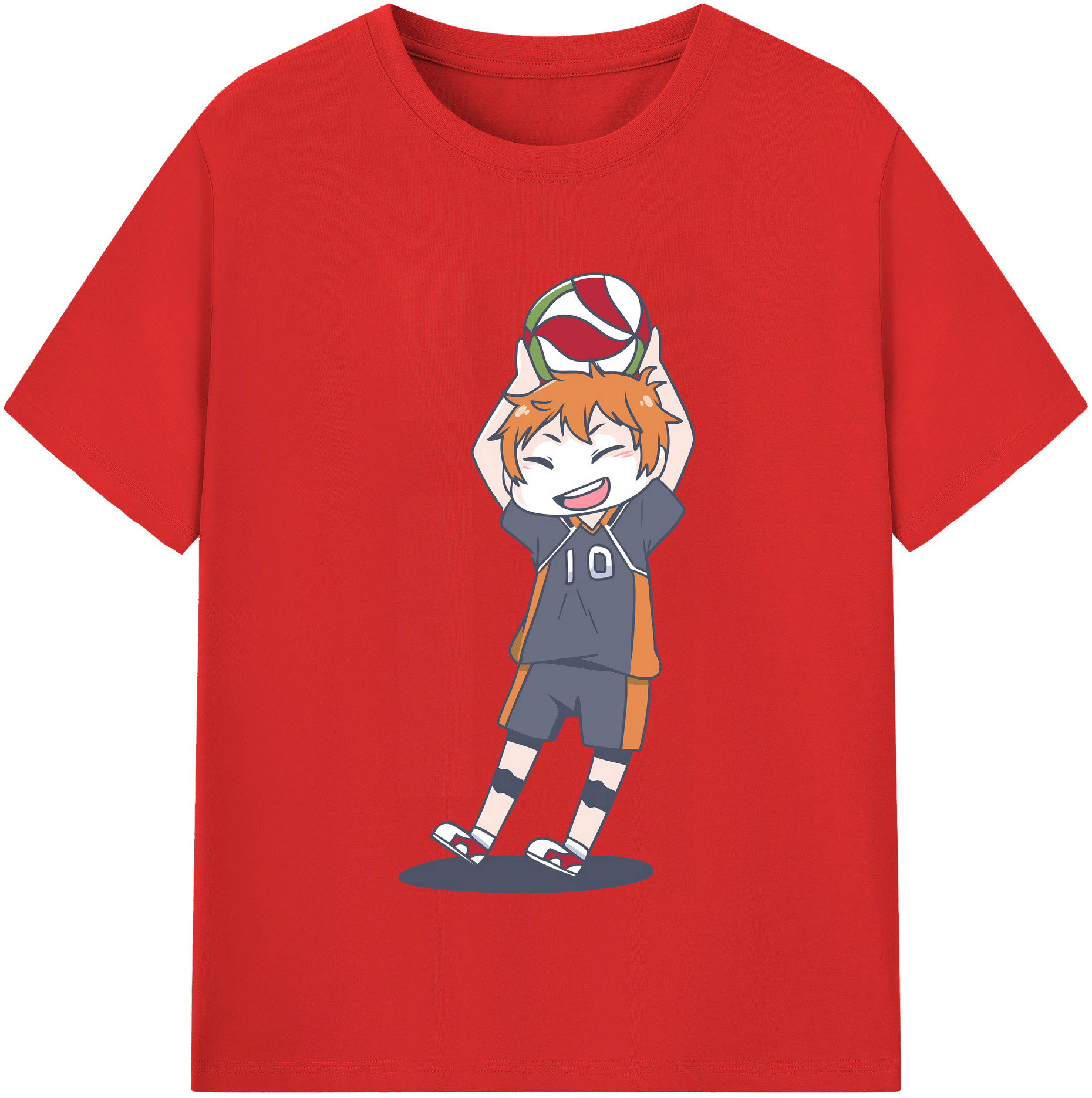 （画像用） ハイキュー!! Haikyu!! レディースカジュアルプリントTシャツ（綿100％）