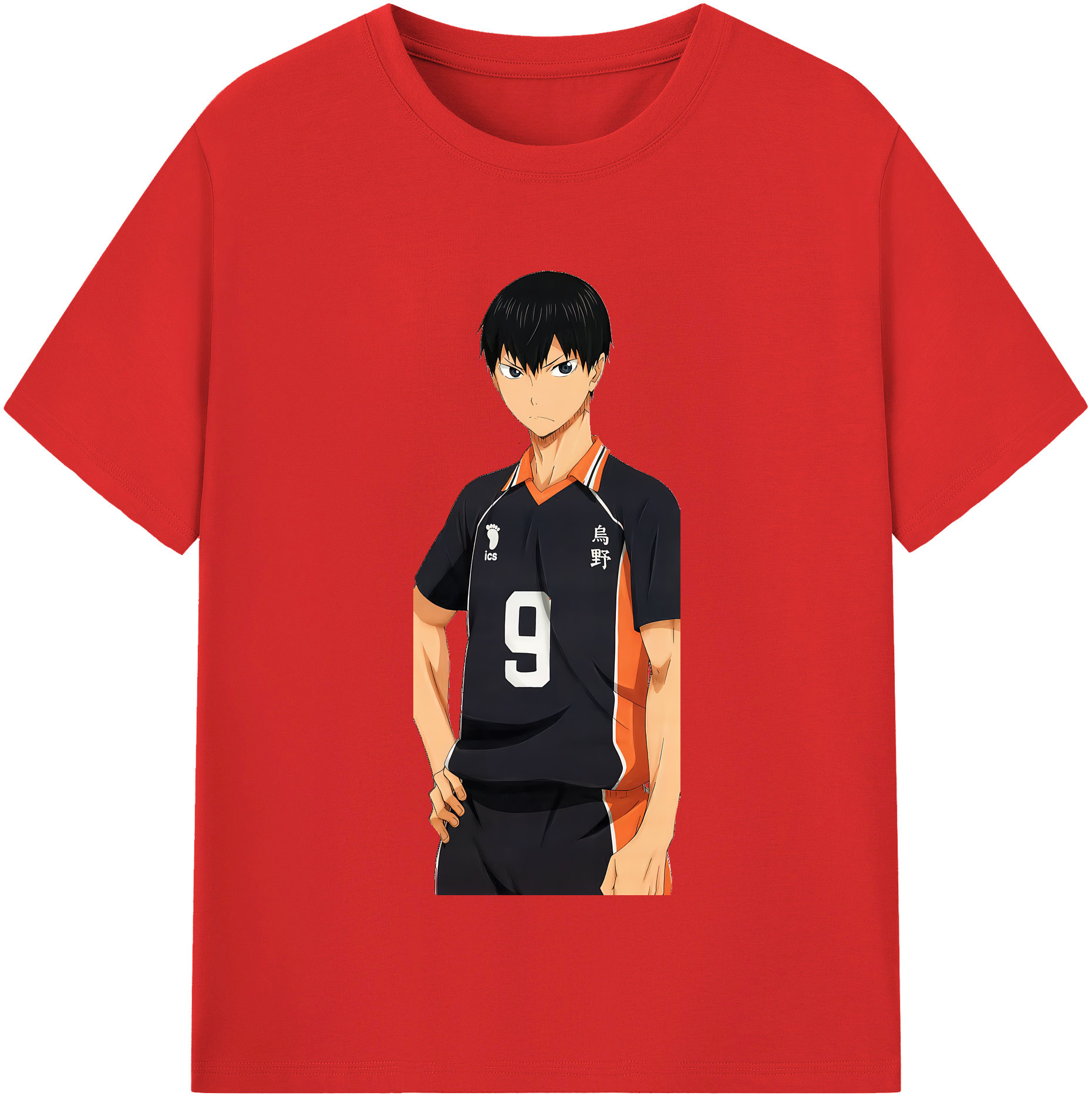 （画像用） ハイキュー!! Haikyu!! レディースカジュアルプリントTシャツ（綿100％）