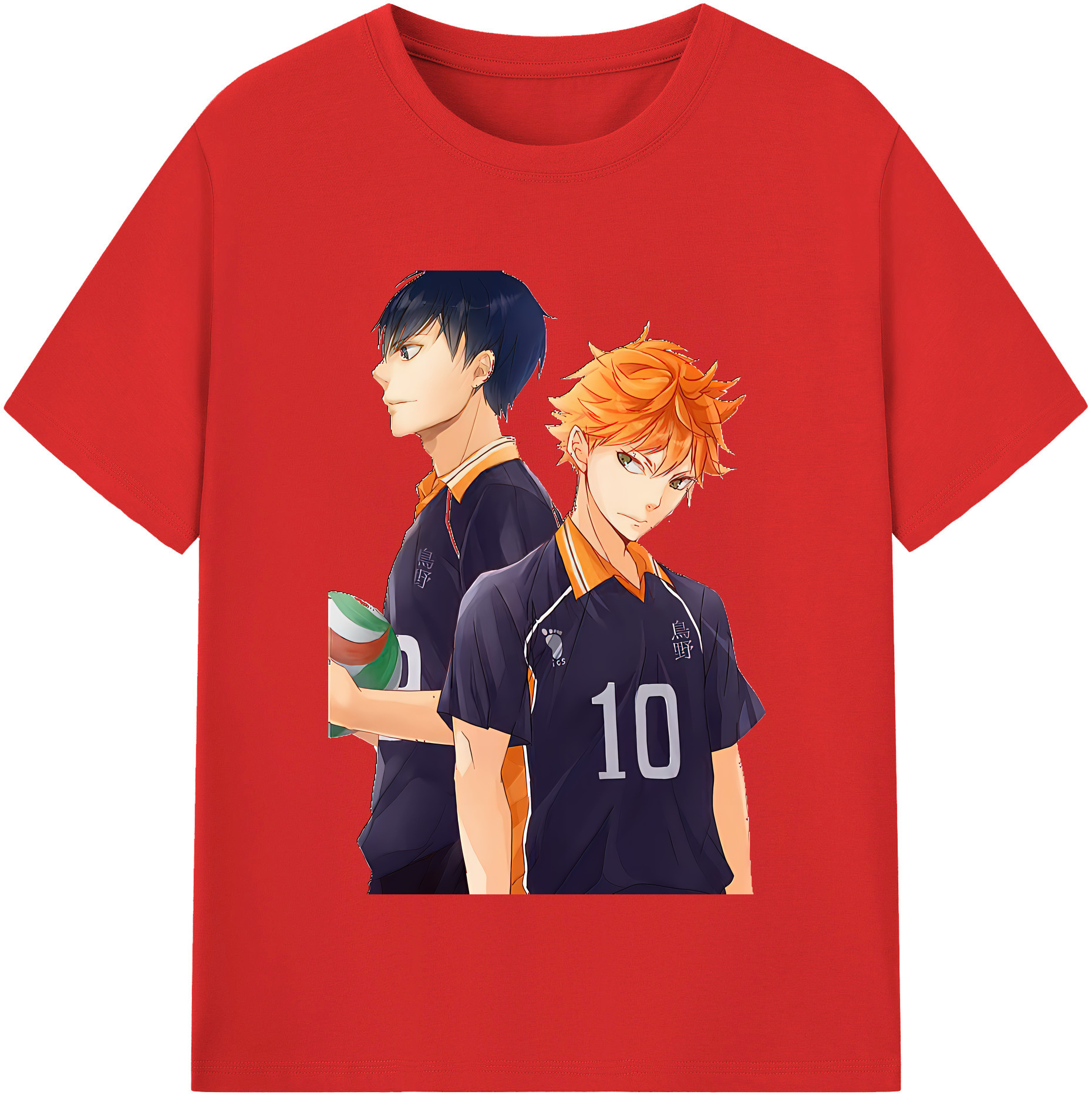 （画像用） ハイキュー!! Haikyu!! レディースカジュアルプリントTシャツ（綿100％）