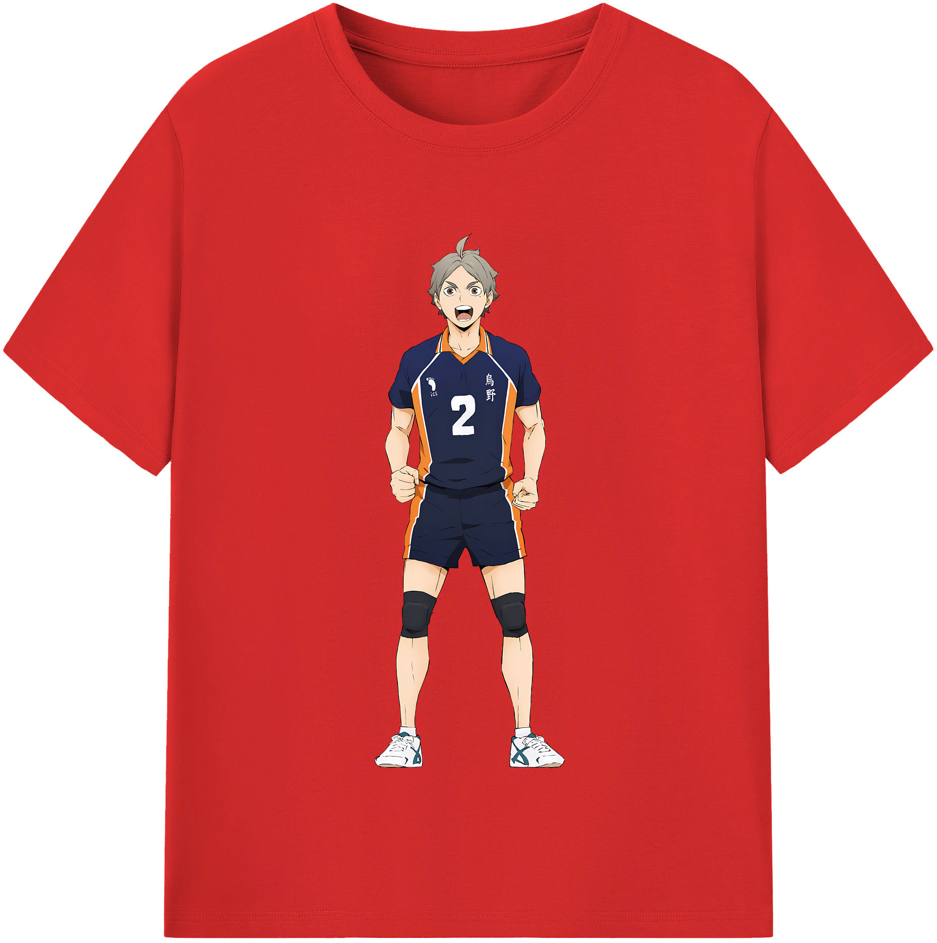 （画像用） ハイキュー!! Haikyu!! レディースカジュアルプリントTシャツ（綿100％）