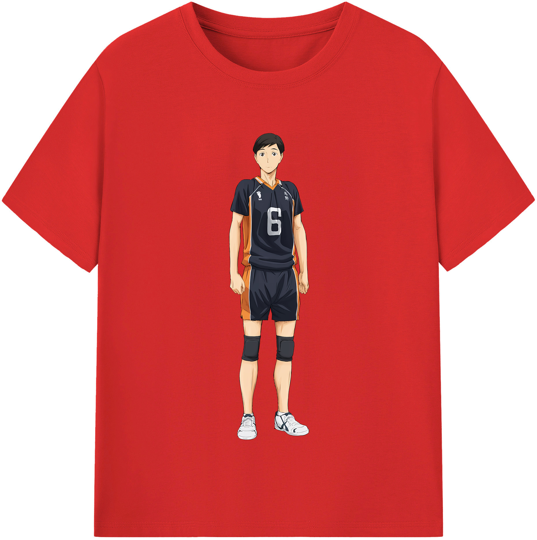 （画像用） ハイキュー!! Haikyu!! レディースカジュアルプリントTシャツ（綿100％）