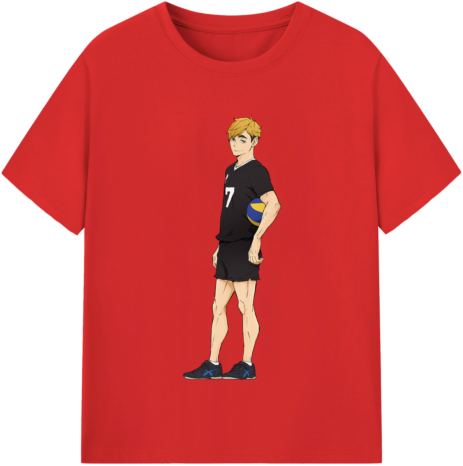 （画像用） ハイキュー!! Haikyu!! レディースカジュアルプリントTシャツ（綿100％）