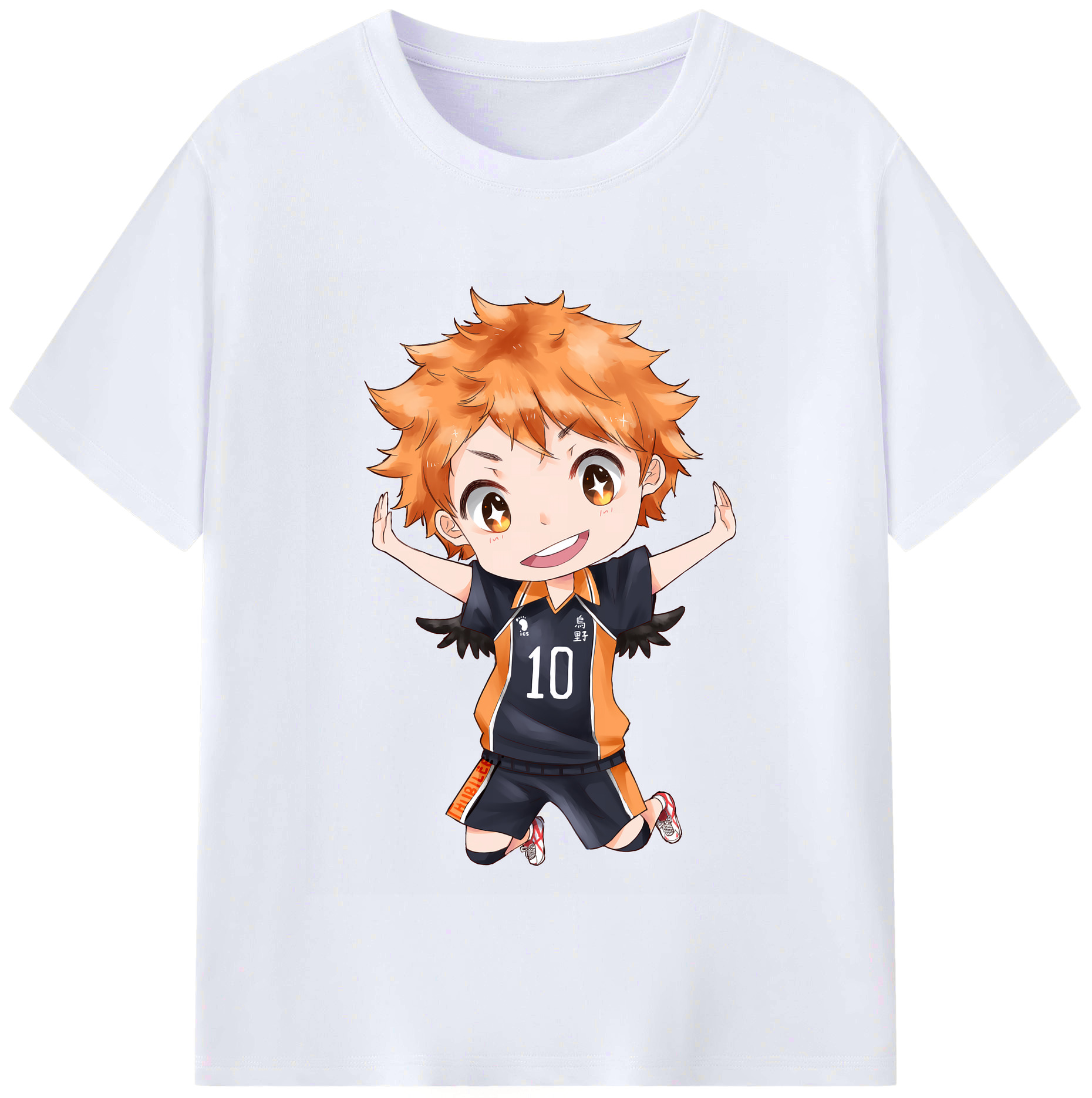 （画像用） ハイキュー!! Haikyu!! レディースカジュアルプリントTシャツ（綿100％）