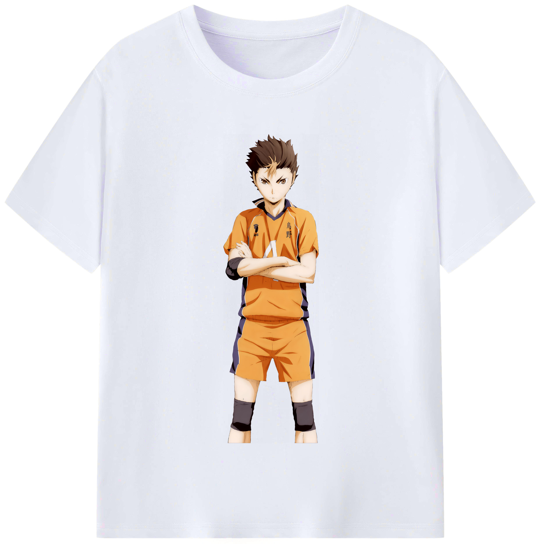 （画像用） ハイキュー!! Haikyu!! レディースカジュアルプリントTシャツ（綿100％）