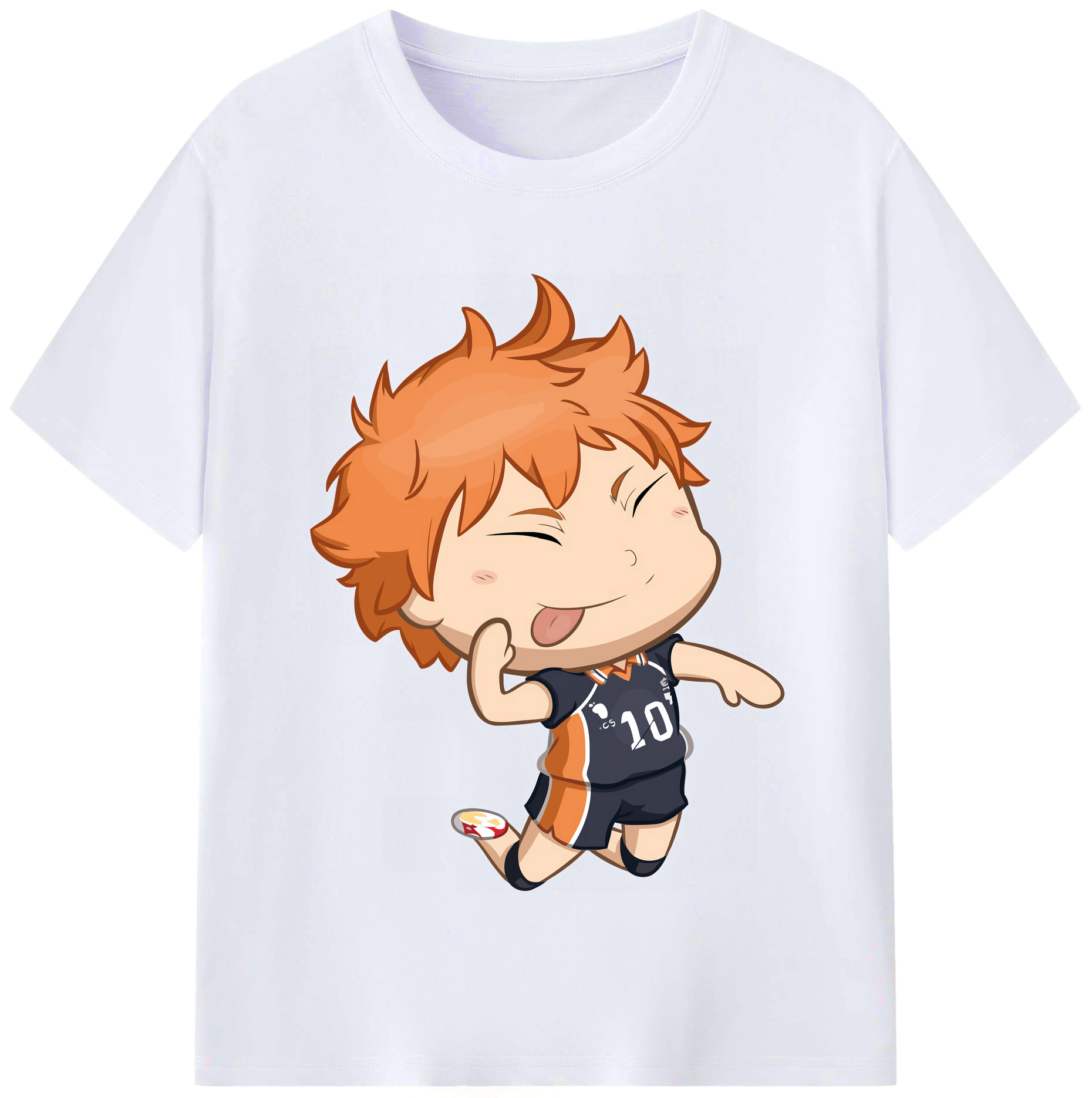 （画像用） ハイキュー!! Haikyu!! レディースカジュアルプリントTシャツ（綿100％）