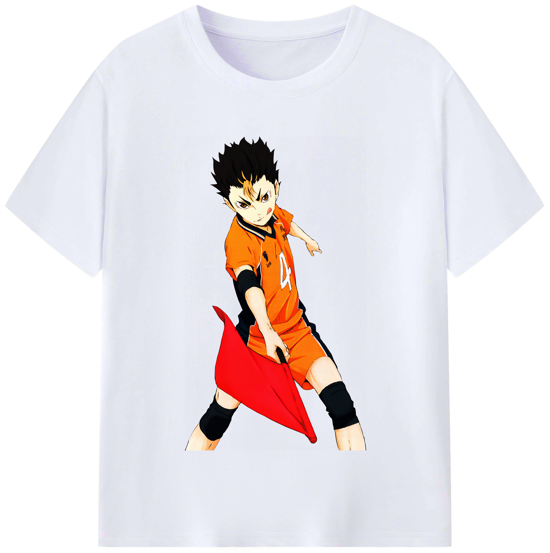 （画像用） ハイキュー!! Haikyu!! レディースカジュアルプリントTシャツ（綿100％）