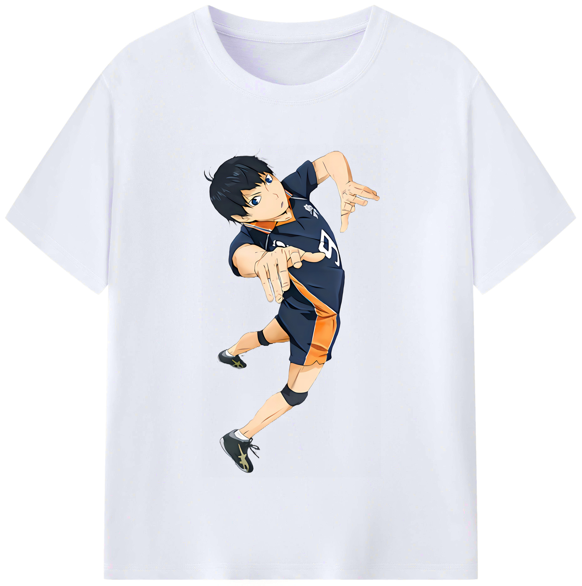 （画像用） ハイキュー!! Haikyu!! レディースカジュアルプリントTシャツ（綿100％）