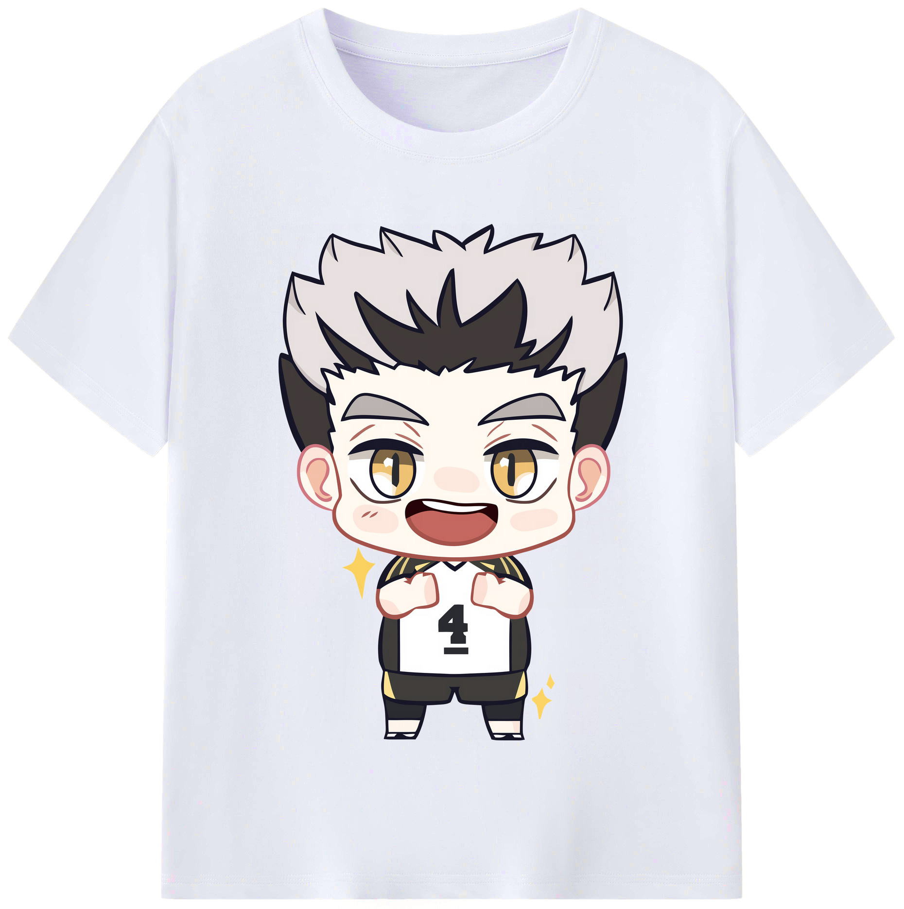 （画像用） ハイキュー!! Haikyu!! レディースカジュアルプリントTシャツ（綿100％）