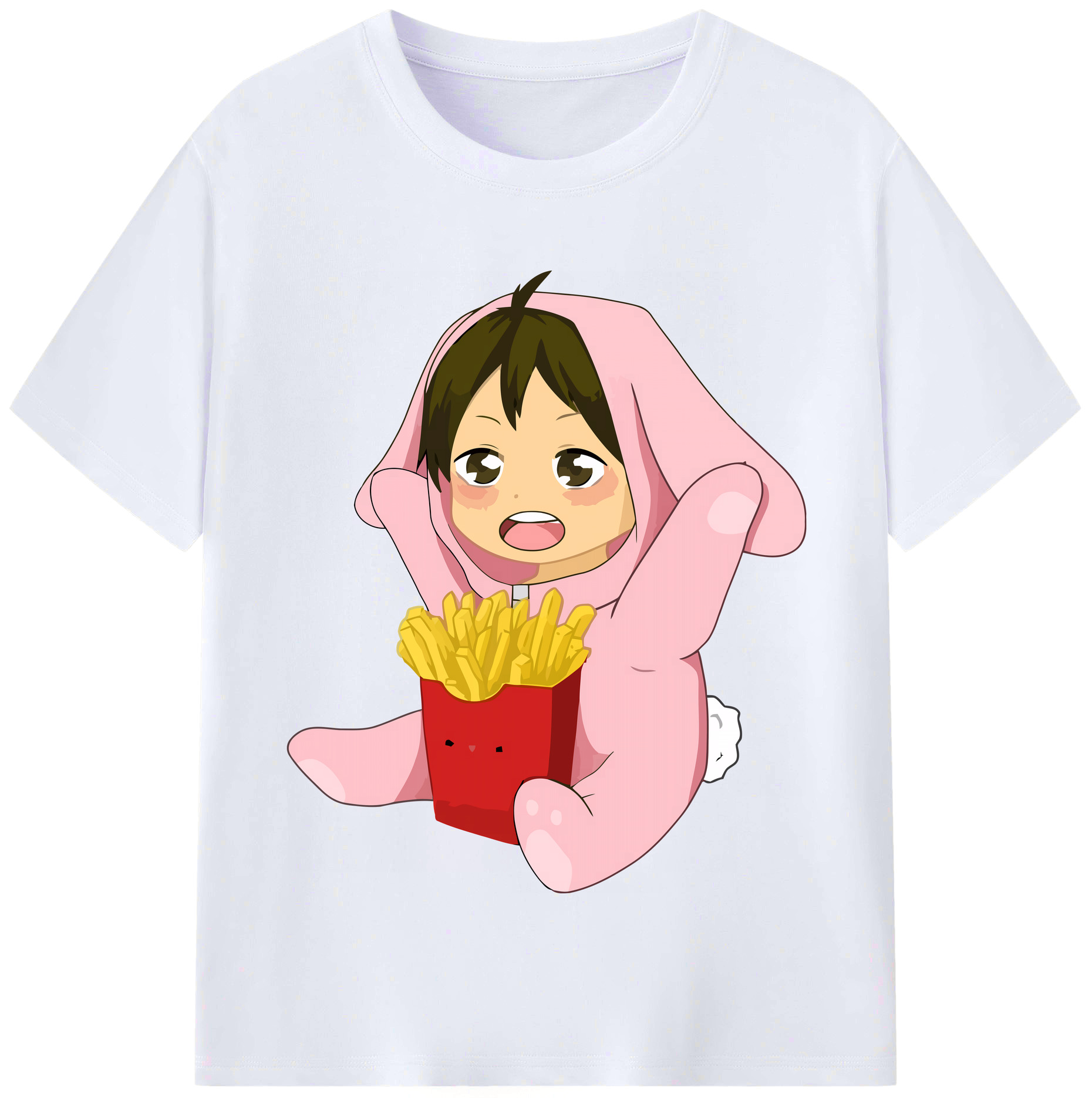 （画像用） ハイキュー!! Haikyu!! レディースカジュアルプリントTシャツ（綿100％）