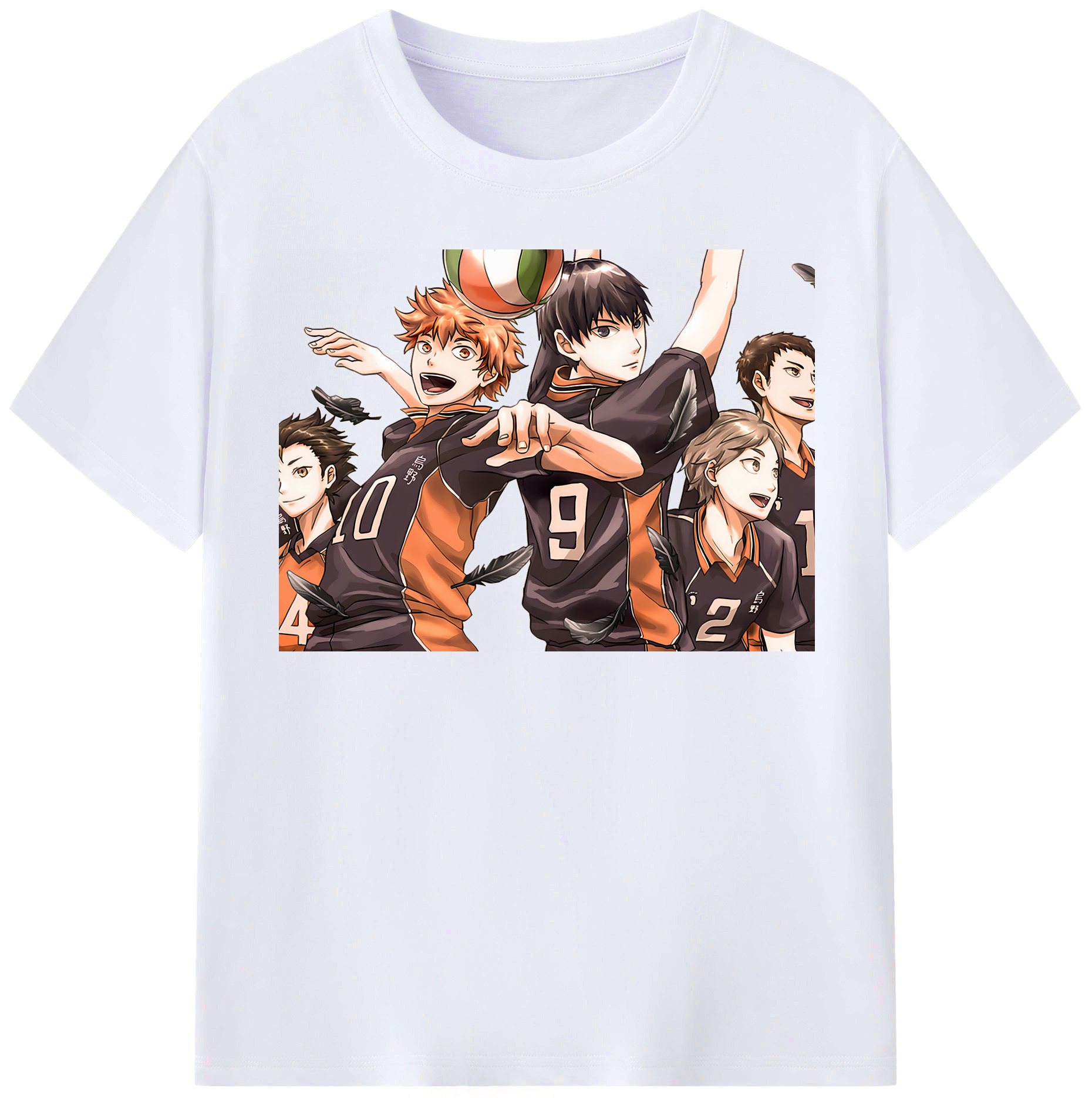 （画像用） ハイキュー!! Haikyu!! レディースカジュアルプリントTシャツ（綿100％）