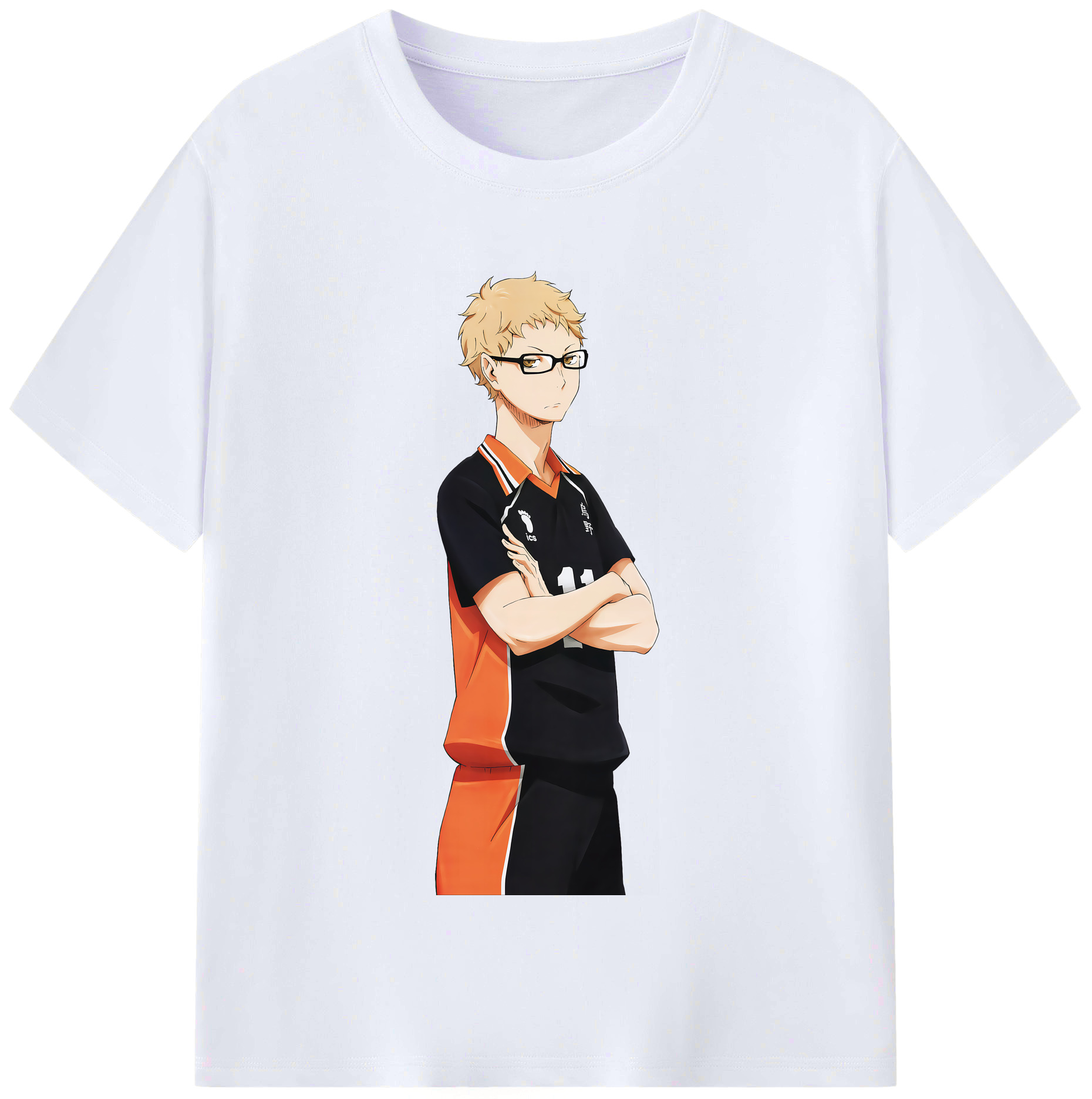 （画像用） ハイキュー!! Haikyu!! レディースカジュアルプリントTシャツ（綿100％）