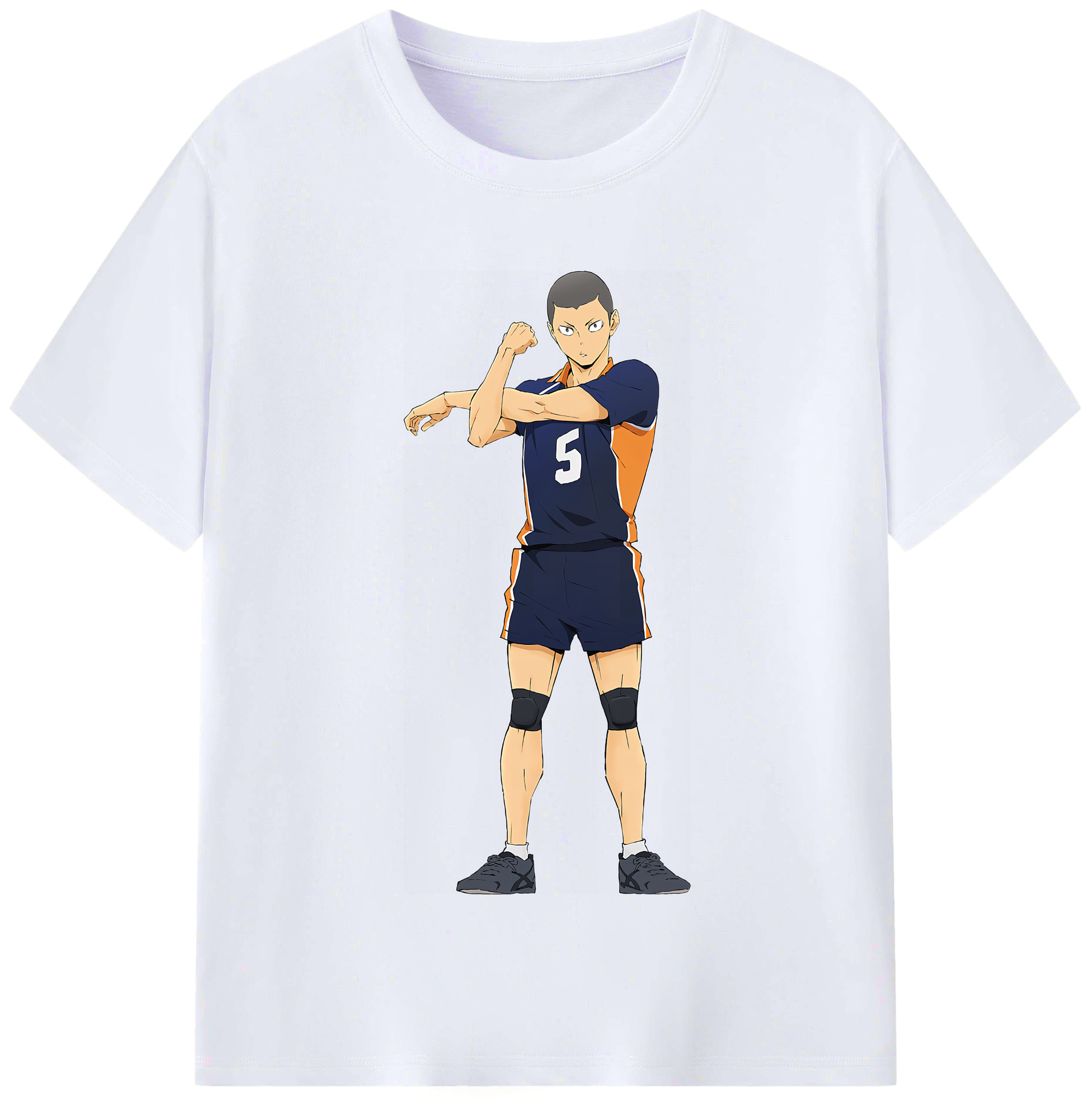 （画像用） ハイキュー!! Haikyu!! レディースカジュアルプリントTシャツ（綿100％）
