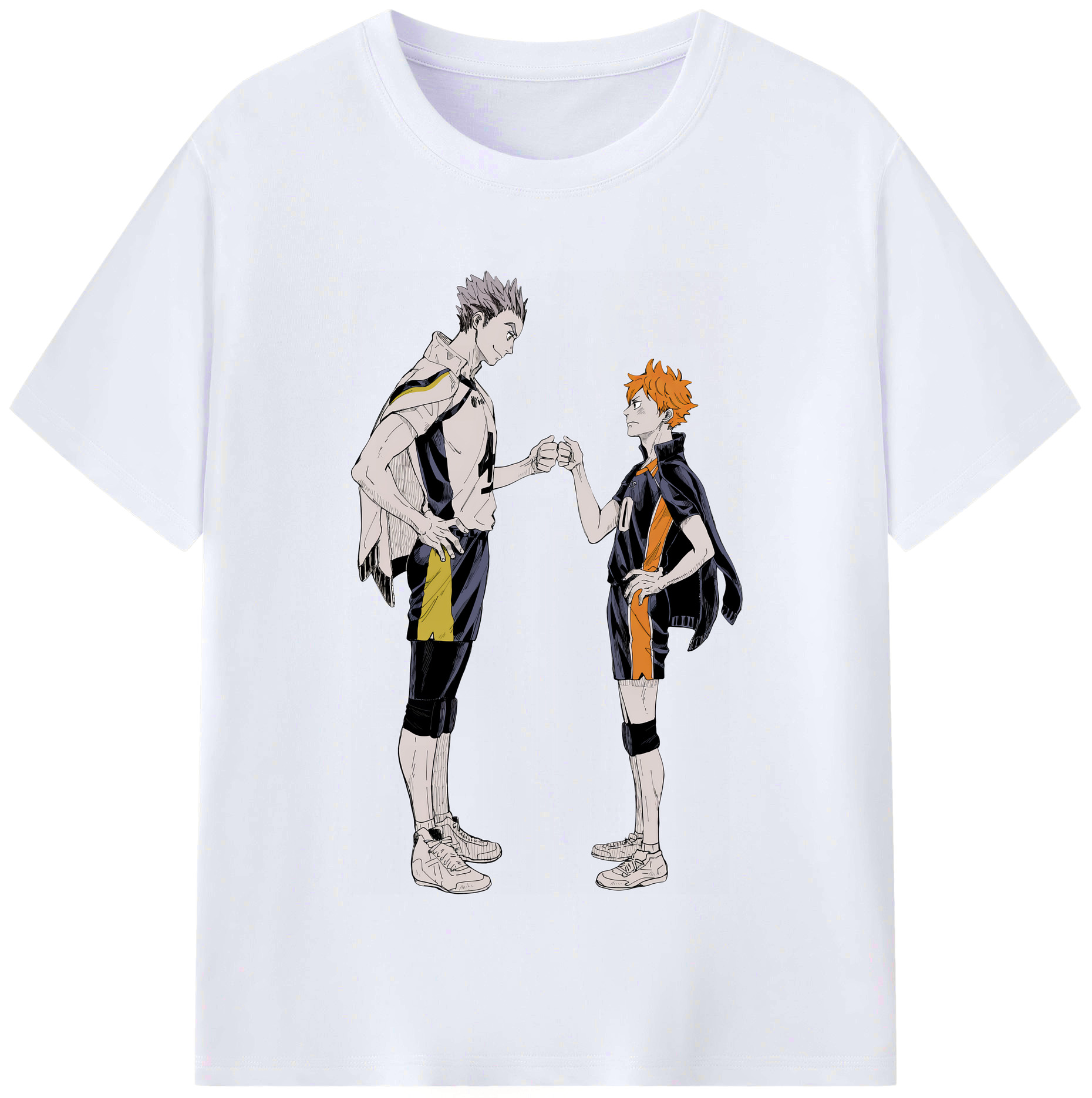 （画像用） ハイキュー!! Haikyu!! レディースカジュアルプリントTシャツ（綿100％）
