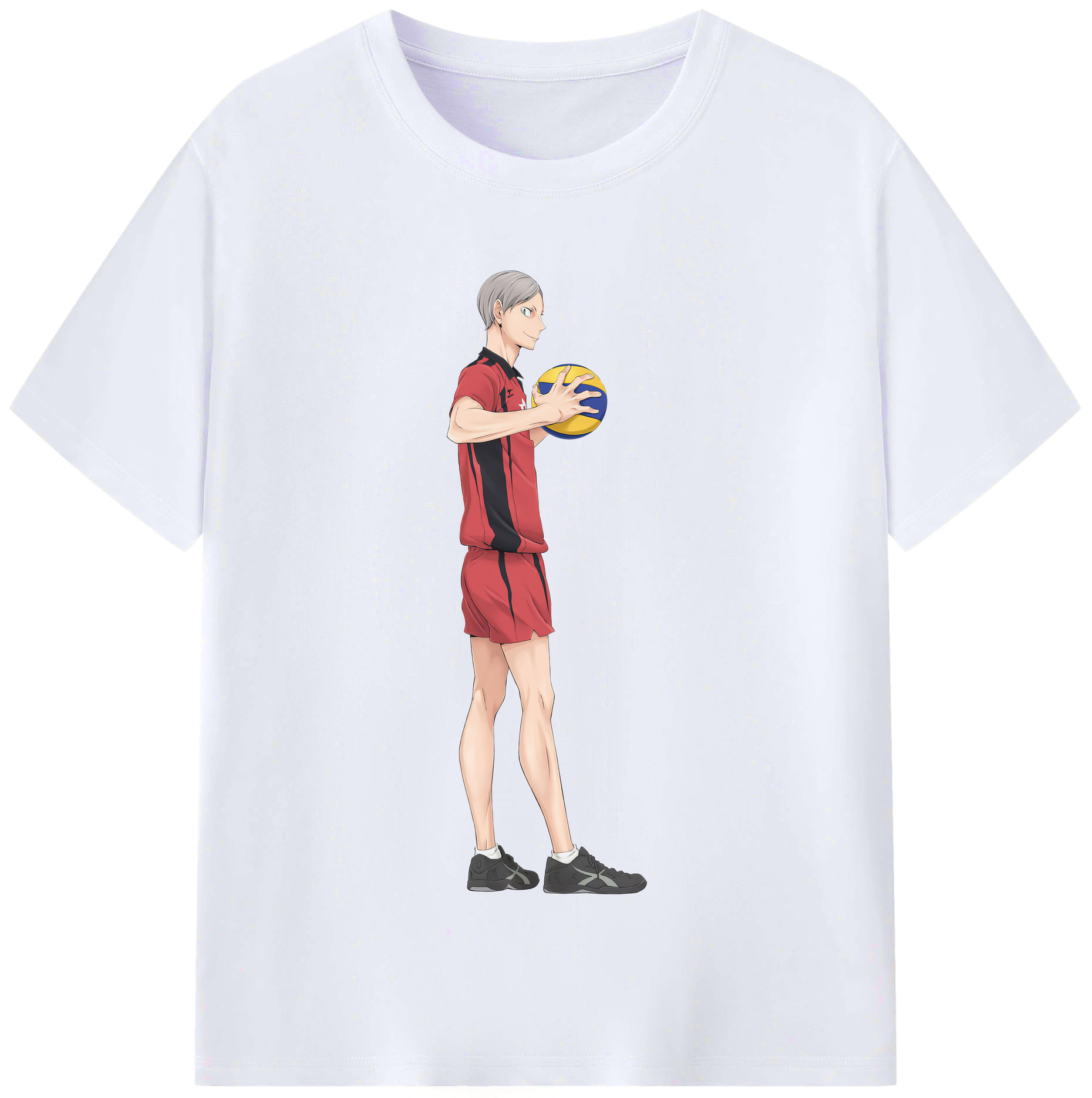 （画像用） ハイキュー!! Haikyu!! レディースカジュアルプリントTシャツ（綿100％）