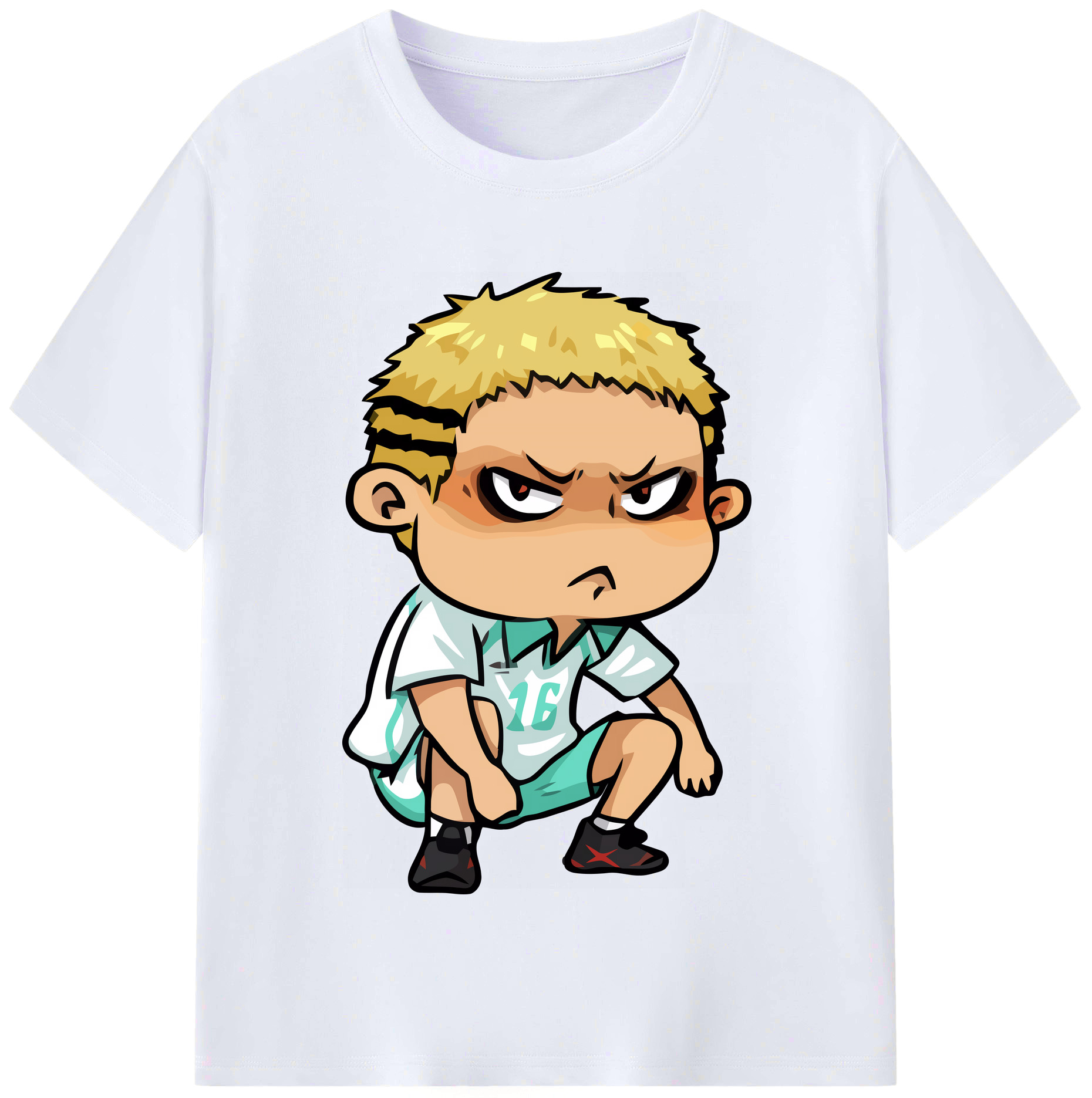 （画像用） ハイキュー!! Haikyu!! レディースカジュアルプリントTシャツ（綿100％）
